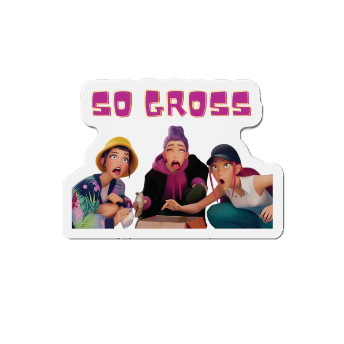 Kpop Demon Hunters Huntrix Rumi Mira Zoey So Gross Magnet