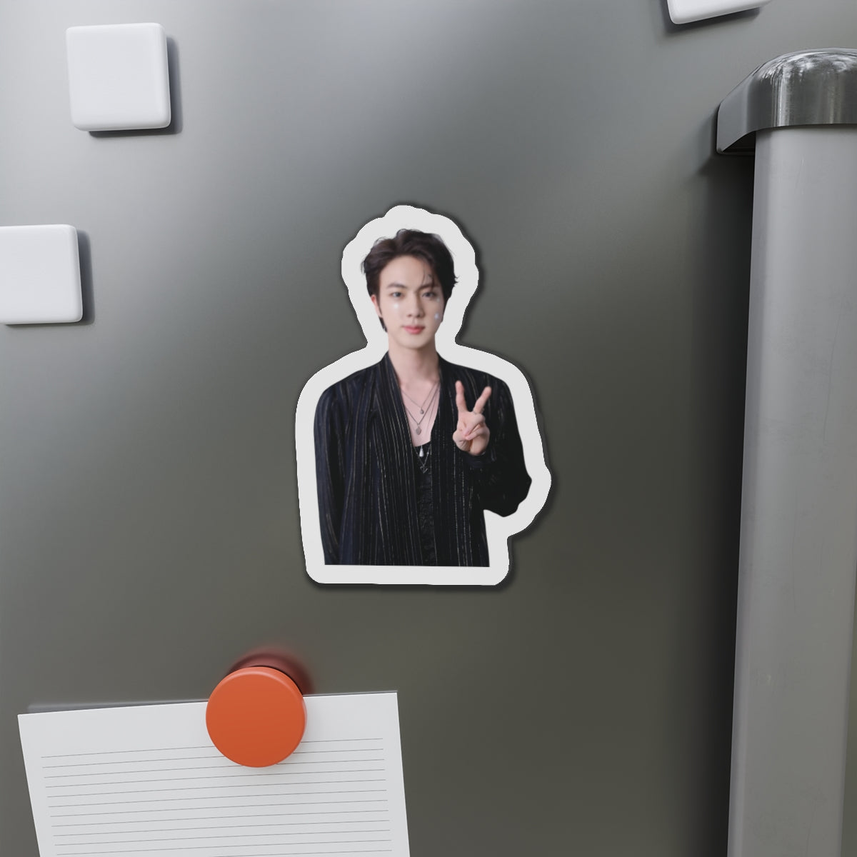 Kim Seokjin Don't Say You Love Me Single Stars on his Face Jin Magnet
