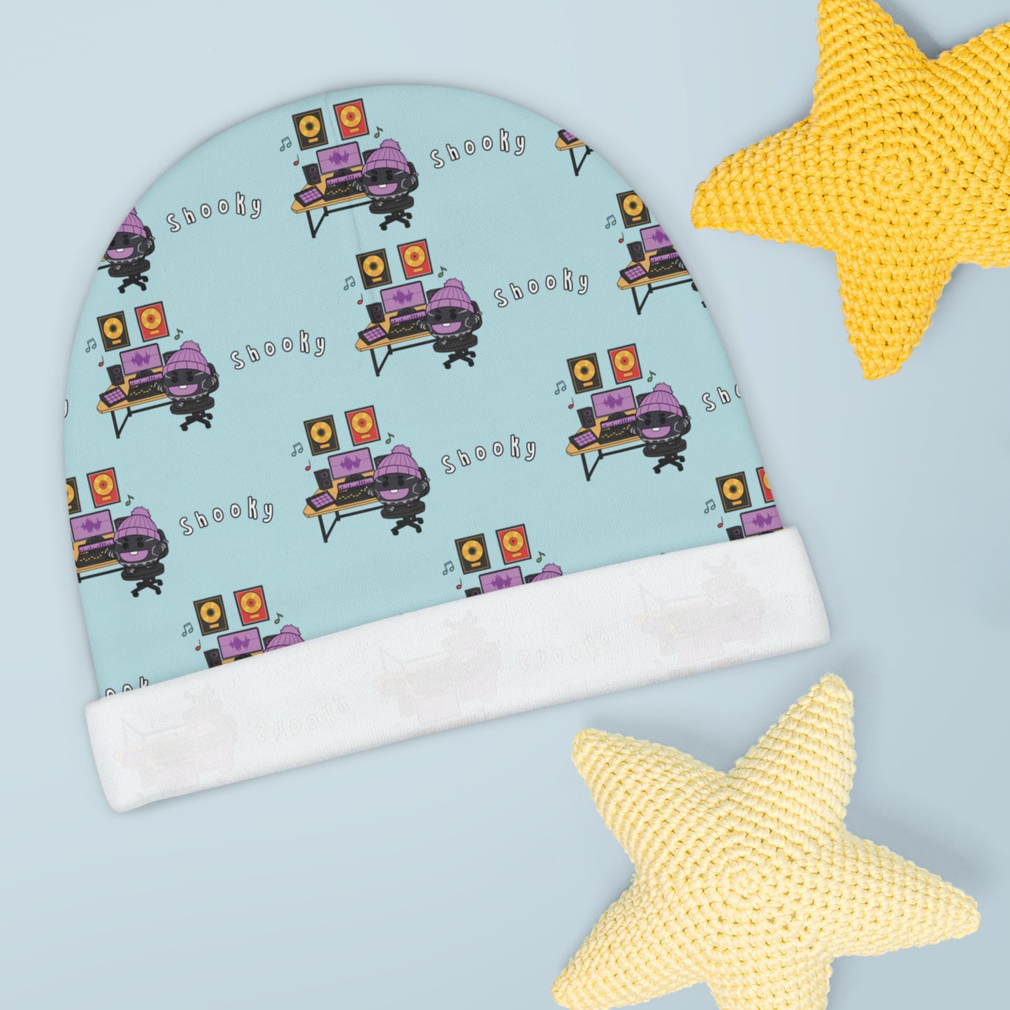 BT21 Shooky Blue Baby Beanie Pattern
