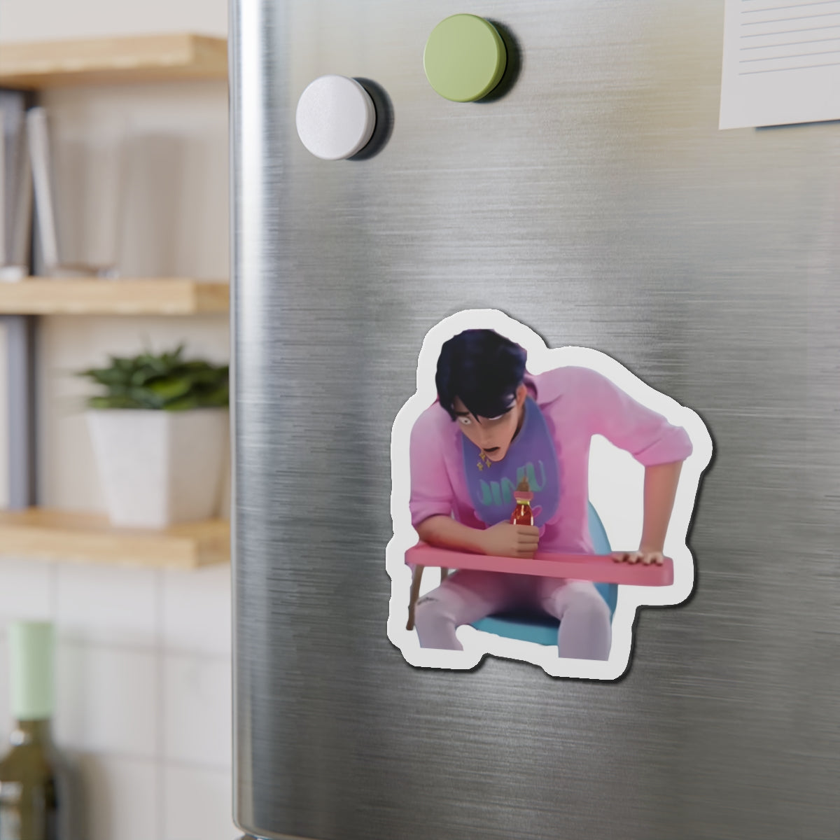 Kpop Demon Hunters Saja Jinu Hot Sauce Challenge Magnet