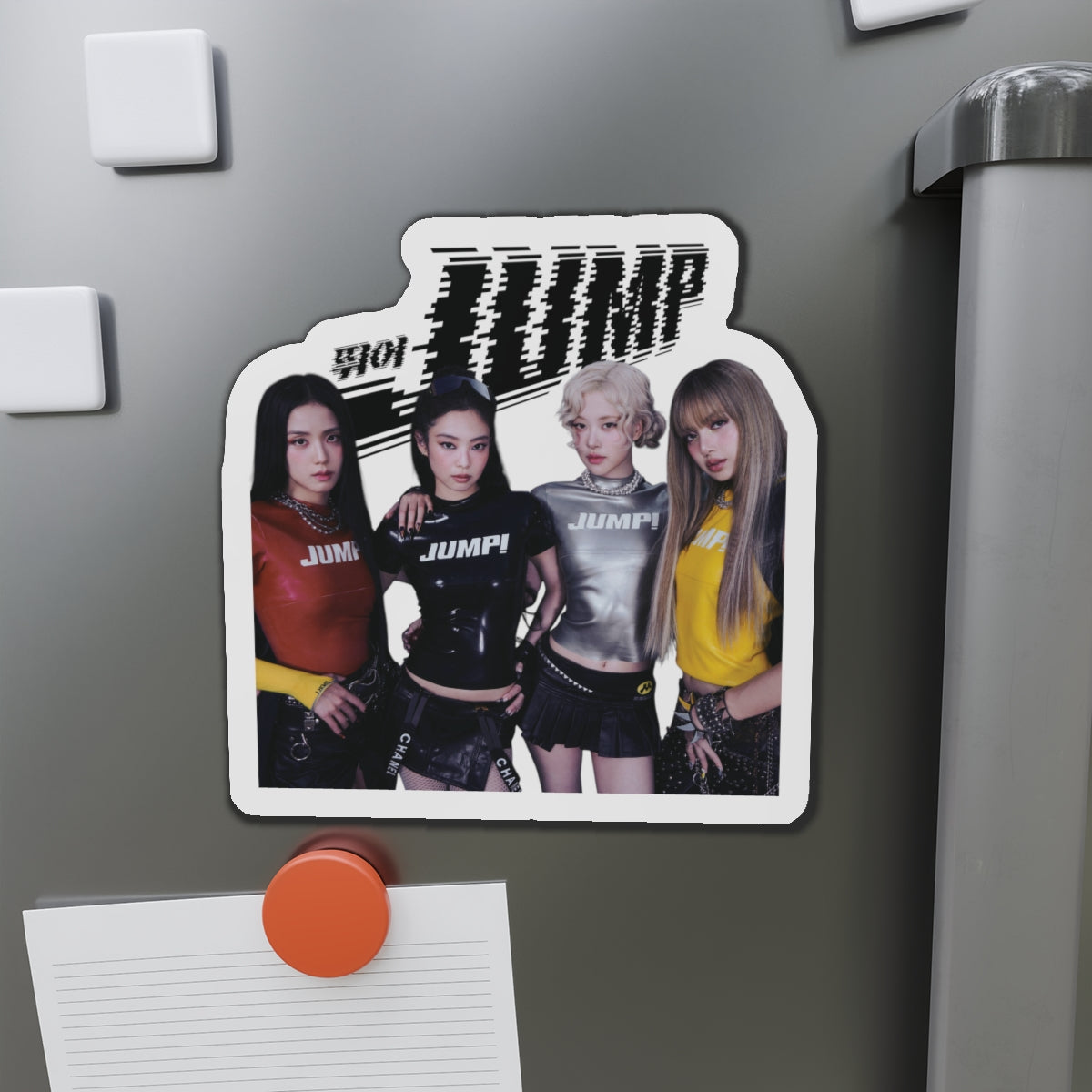 Black Pink Jump Member Magnet