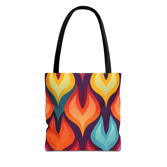 Retro Pattern Tote Bag Design 2