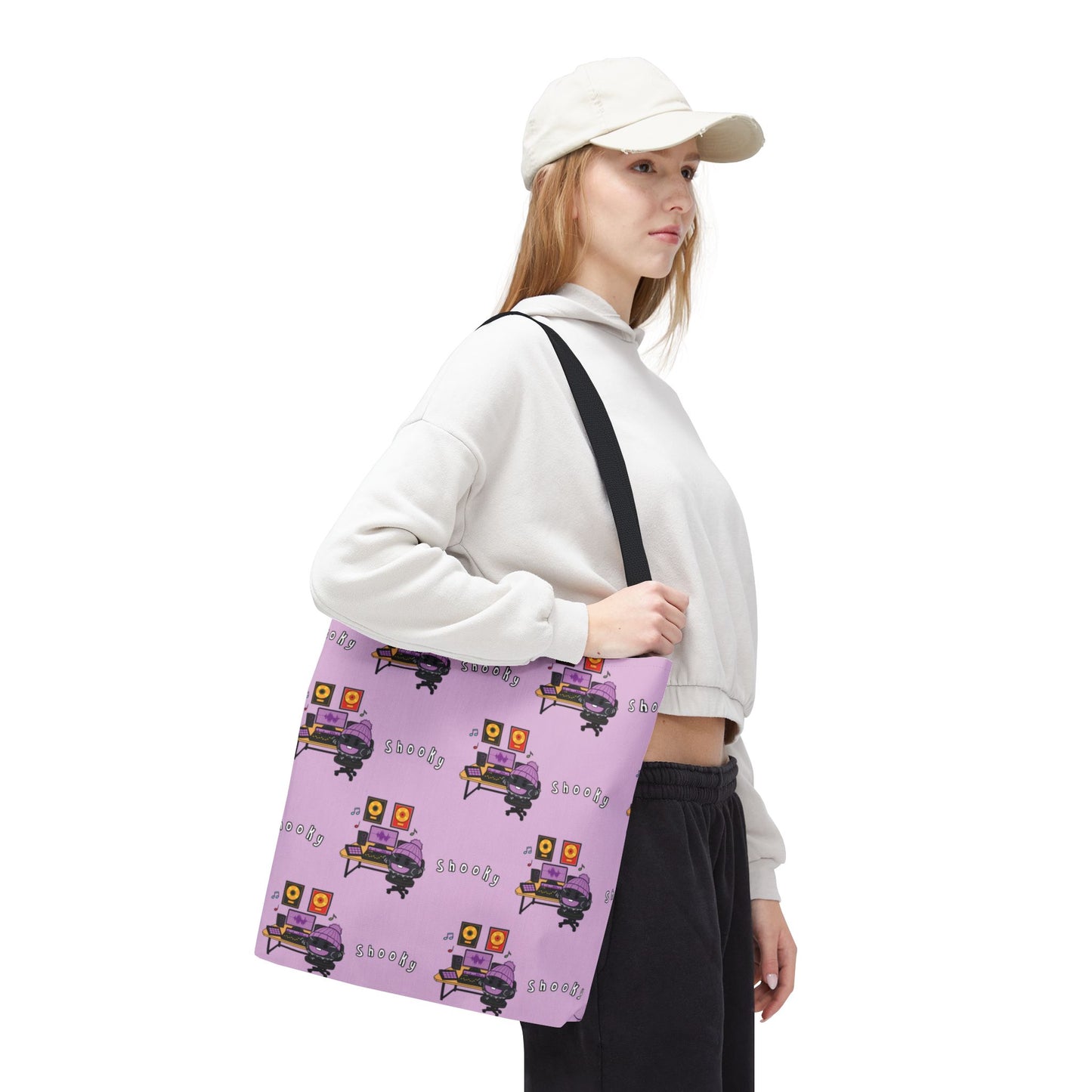 BT21 Shooky Purple Tote Bag Pattern Design