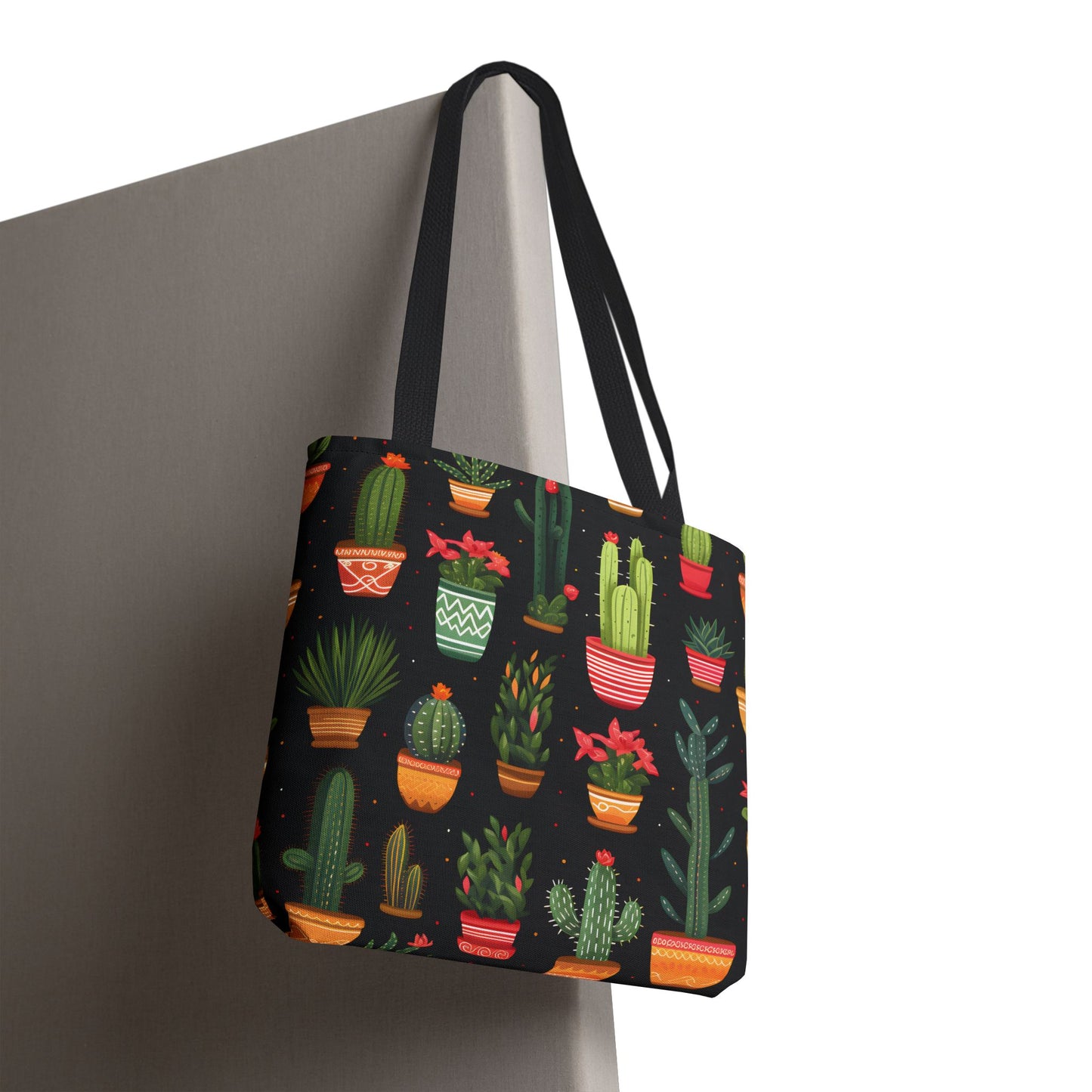 Cactus Pattern Tote Bag Design 9