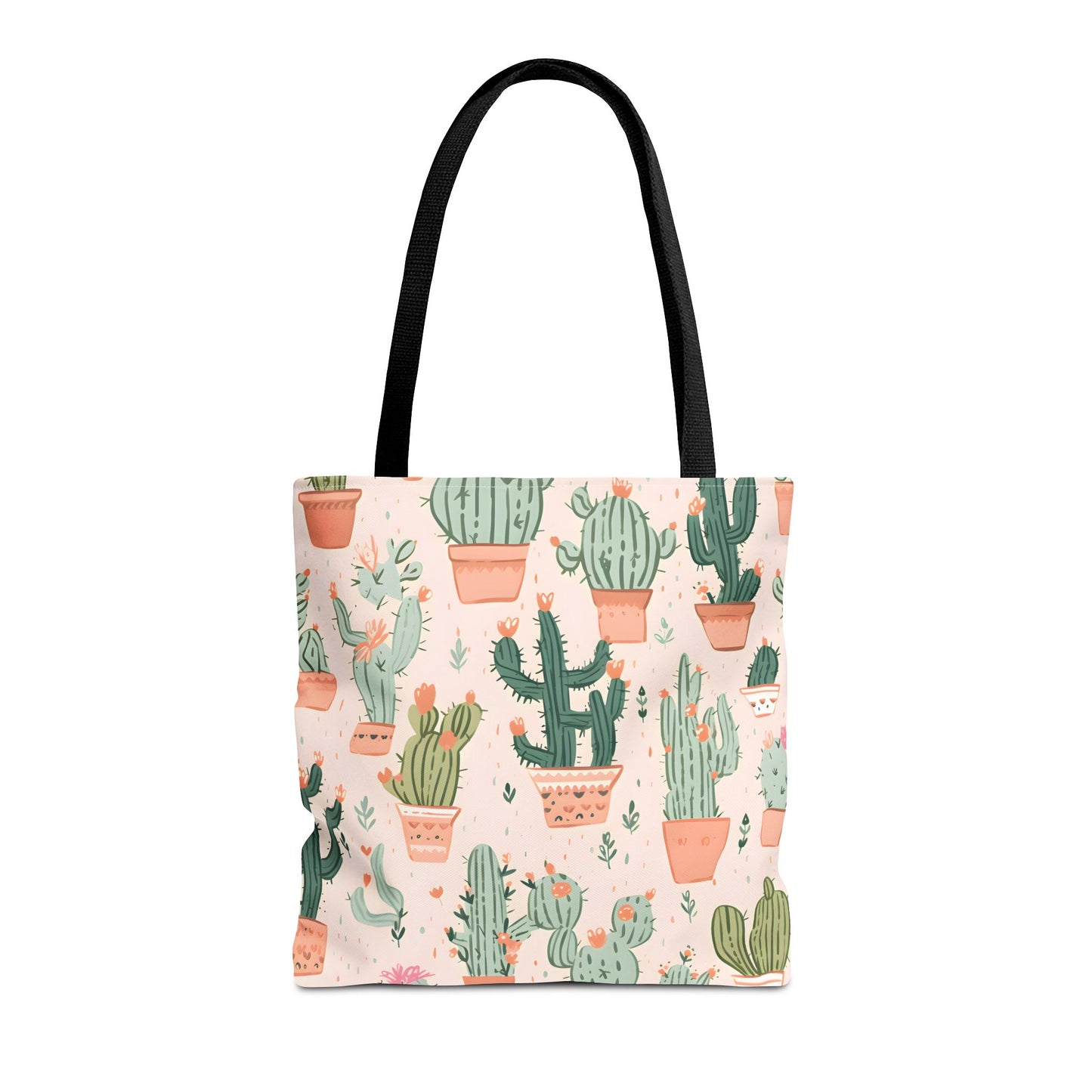 Cactus Pattern Tote Bag Design 2