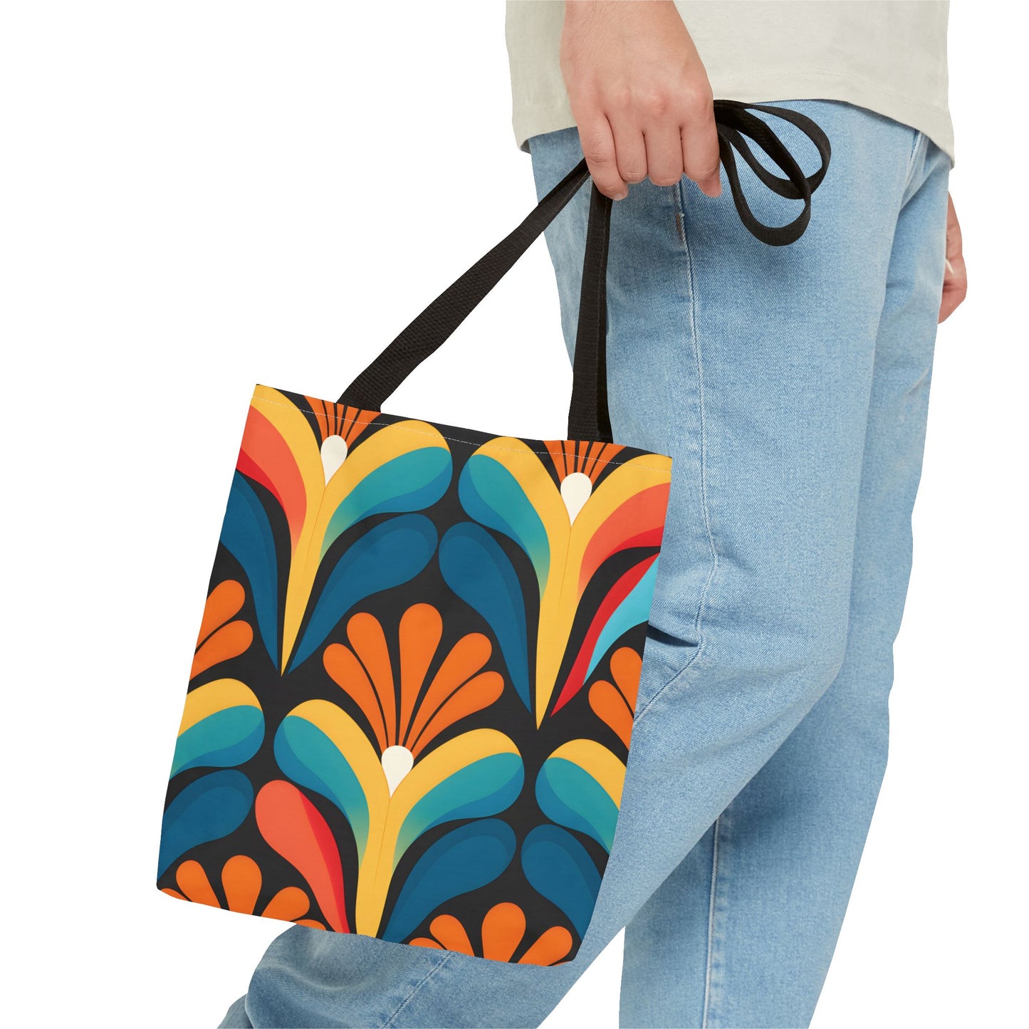 Retro Pattern Tote Bag Design 12