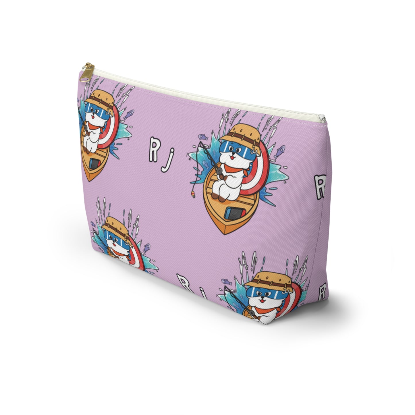 BT21 RJ Purple Pattern Travel Bag