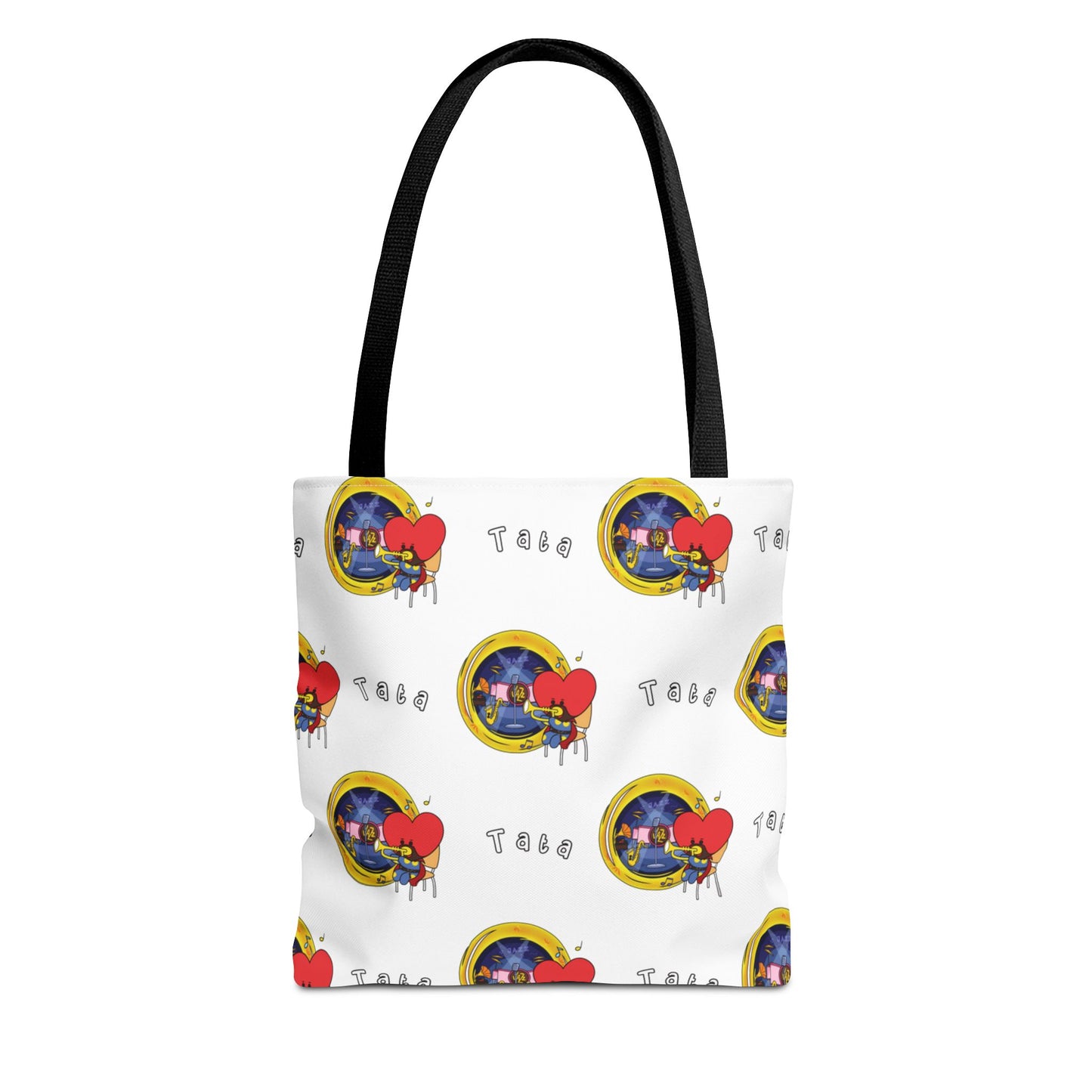 BT21 Tata White Tote Bag Pattern Design