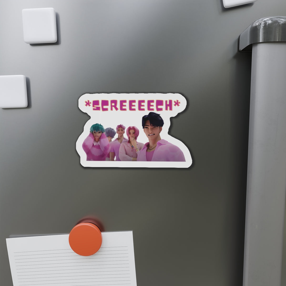 Kpop Demon Hunters Saja Boys Variety Show Screech Scene Magnet