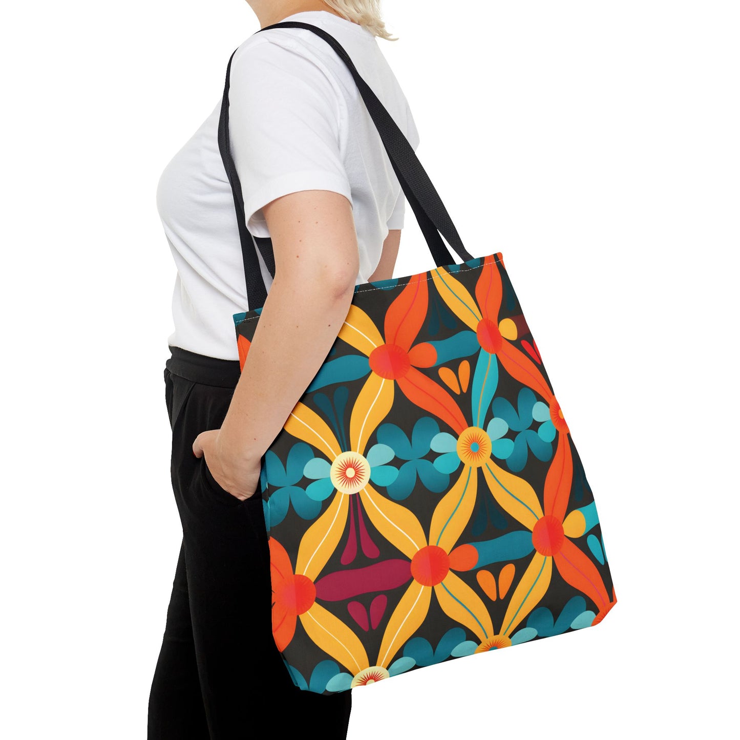 Retro Pattern Tote Bag Design 4