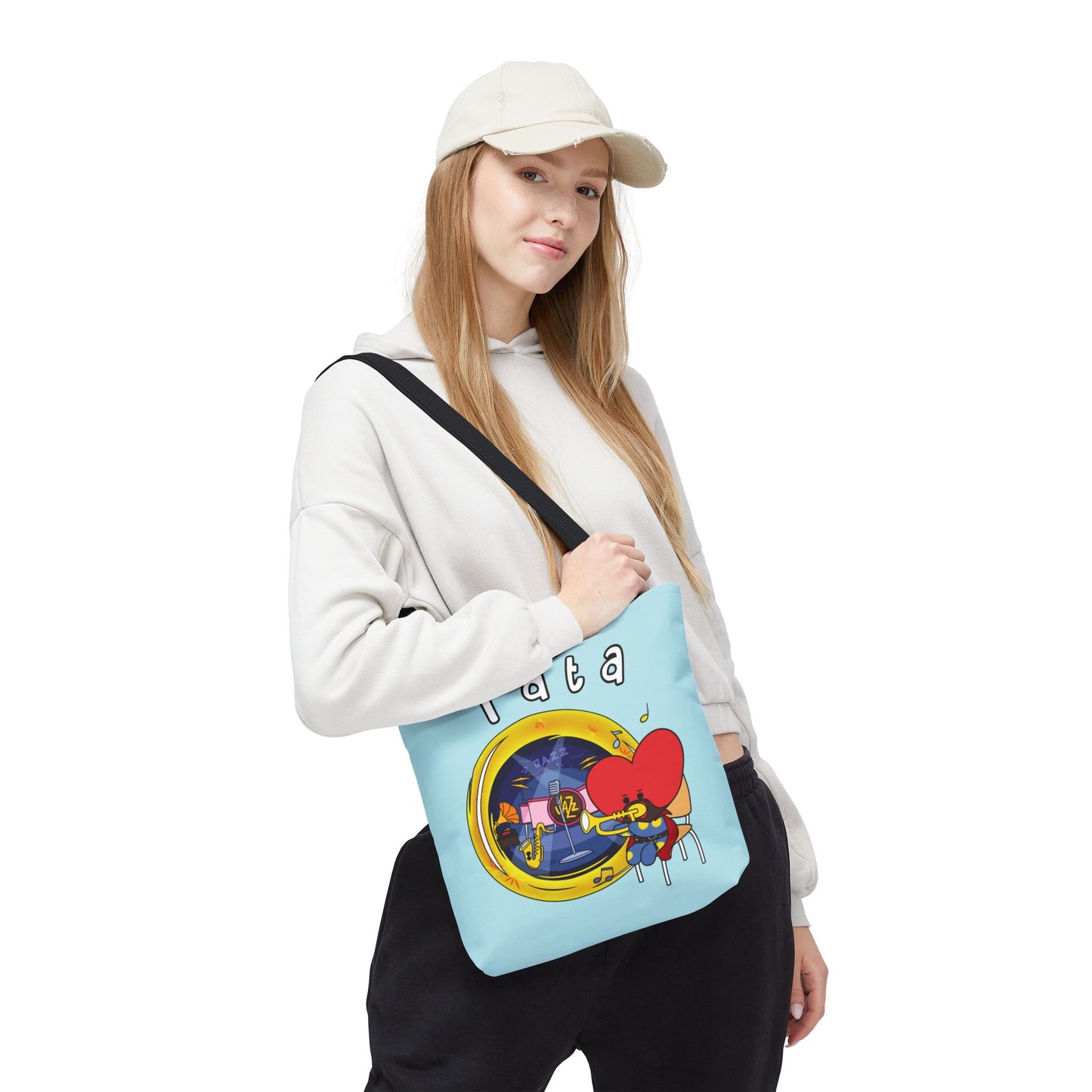 BT21 Tata Blue Tote Bag Single Design