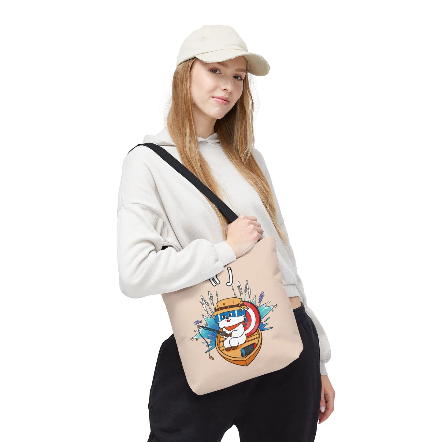 BT21 RJ Beige Tote Bag Single Design