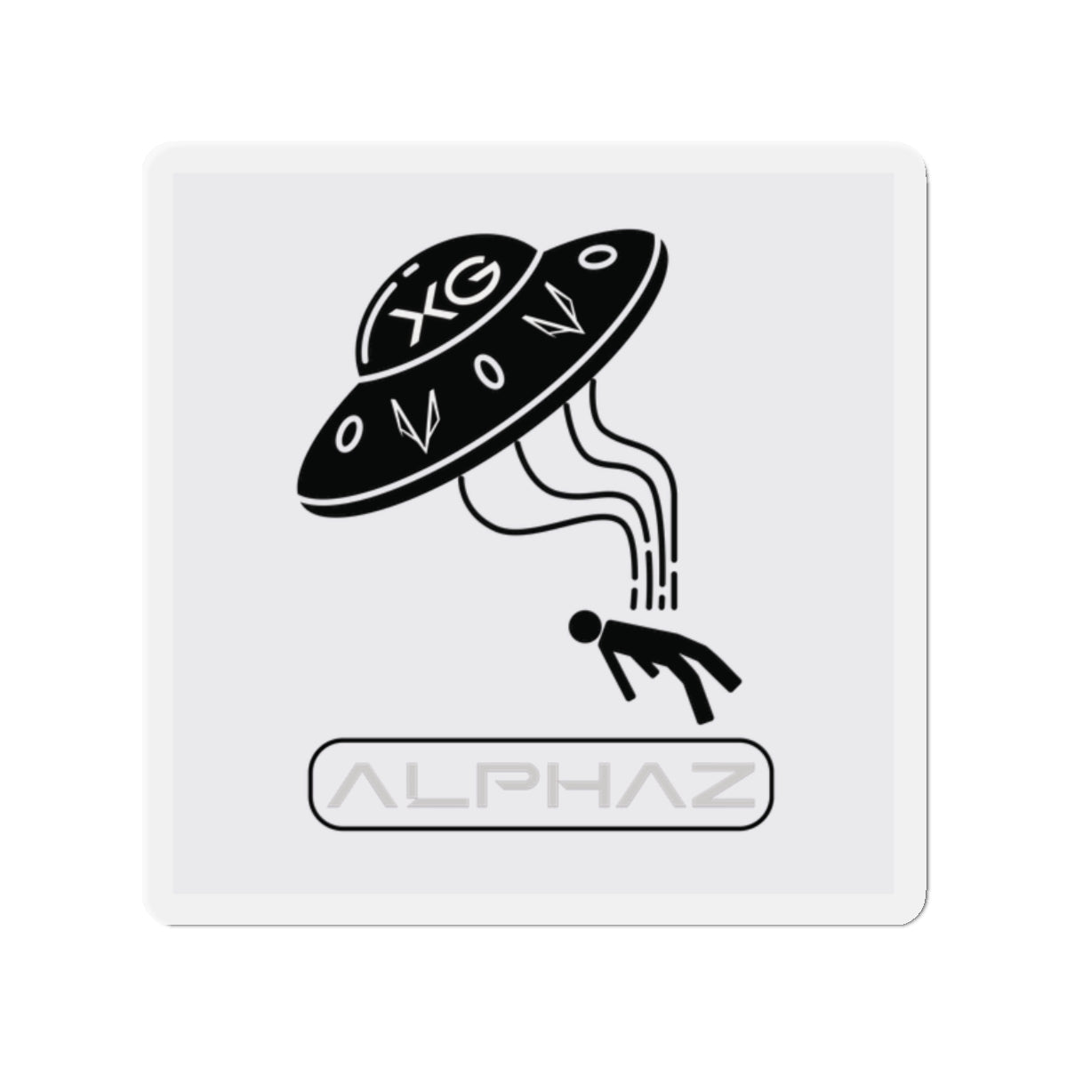 Light Gray XG Jurin Spaceship Magnet