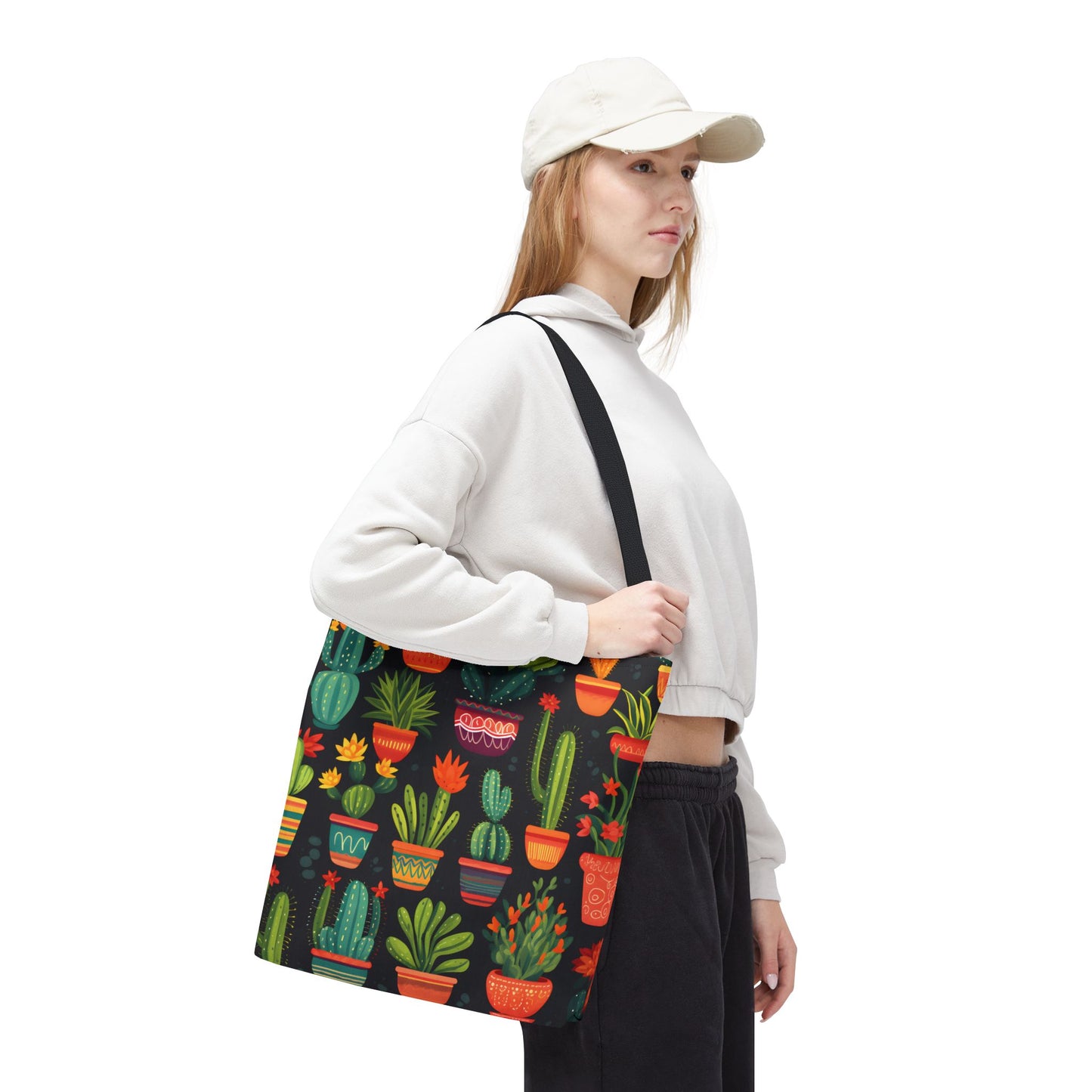 Cactus Pattern Tote Bag Design 5