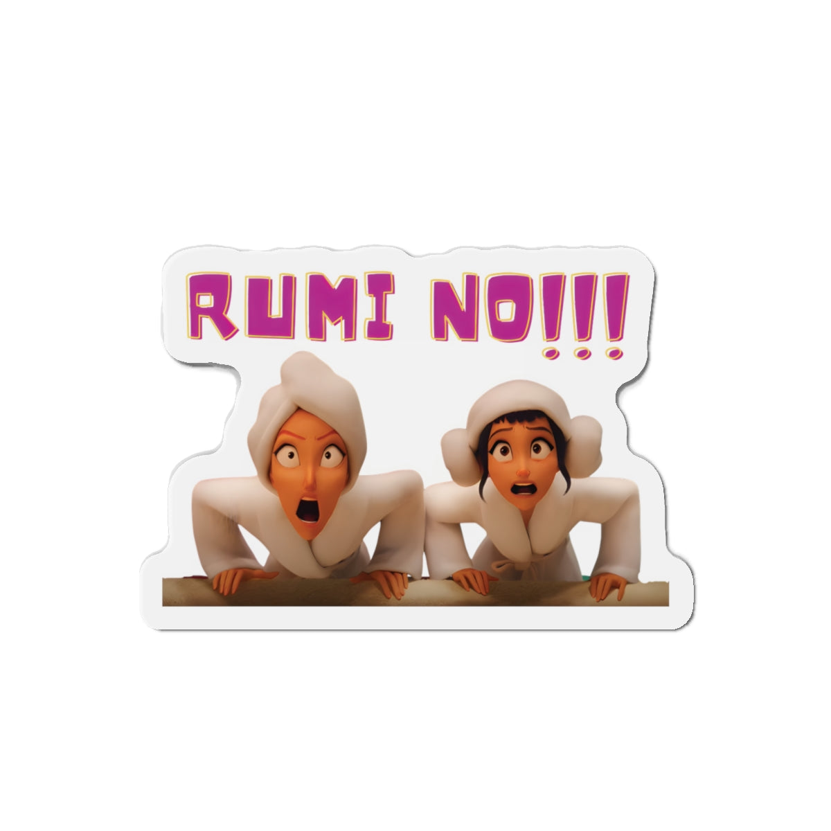 Kpop Demon Hunters Huntrix Mira And Zoey Couch No More Relaxy Time Magnet