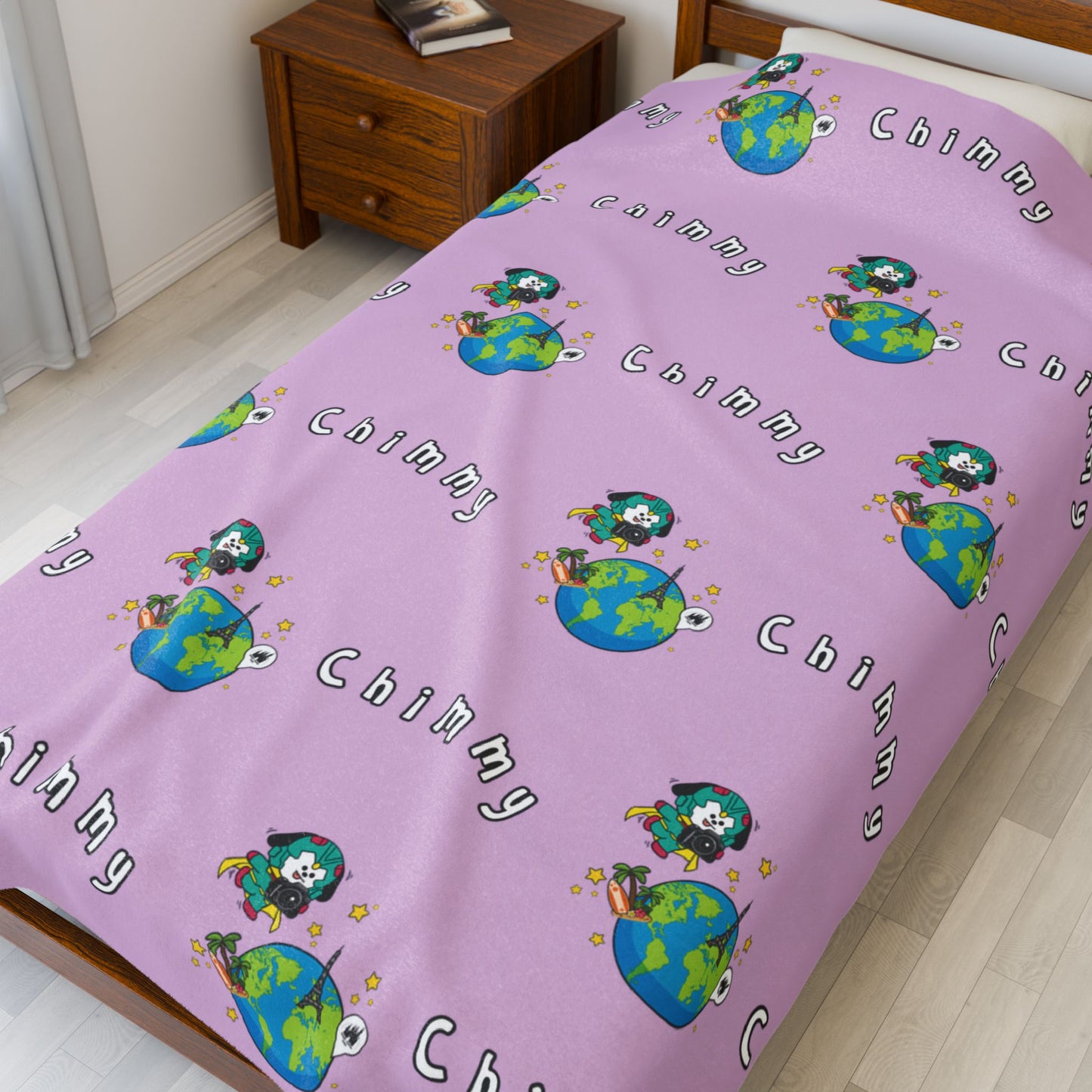 Purple Chimmy Blanket - BT21 Pattern Design
