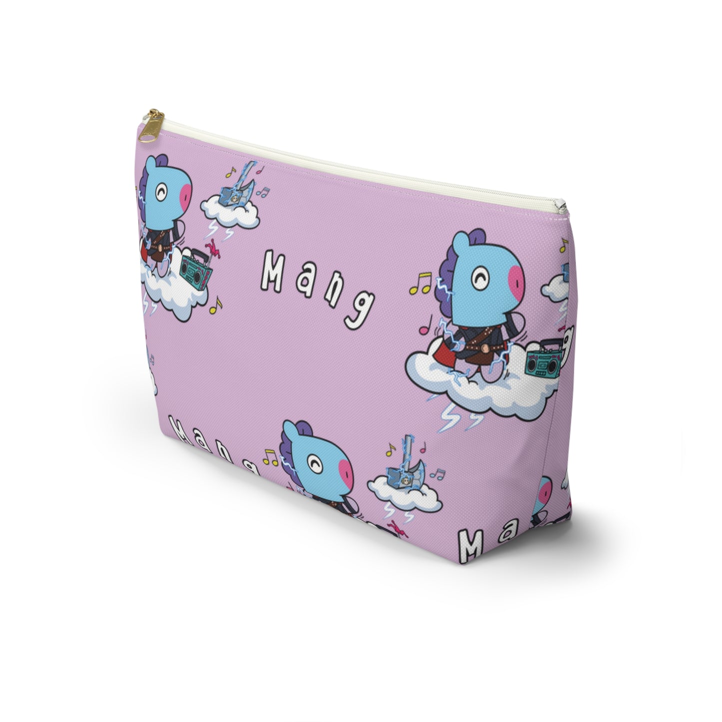 BT21 Mang Purple Pattern Travel Bag