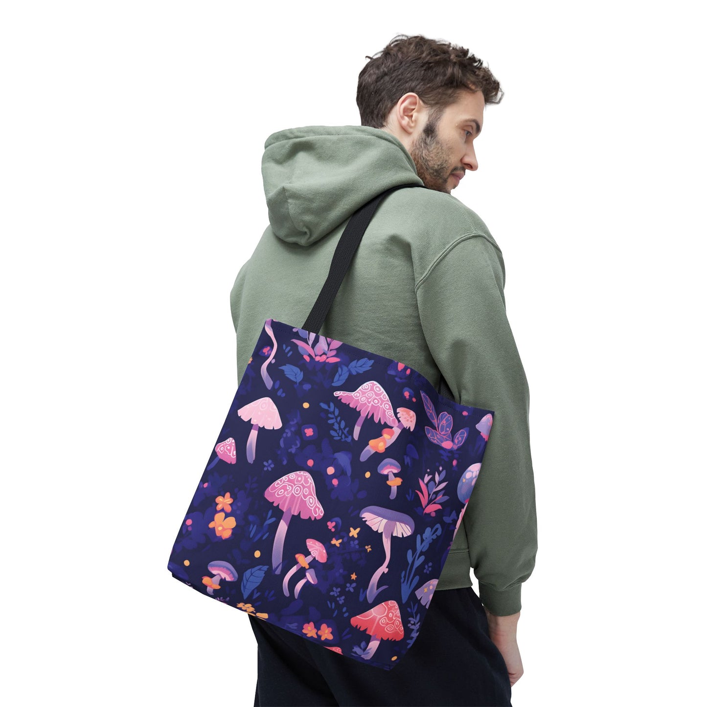 Mushroom Pattern Tote Bag Design 4