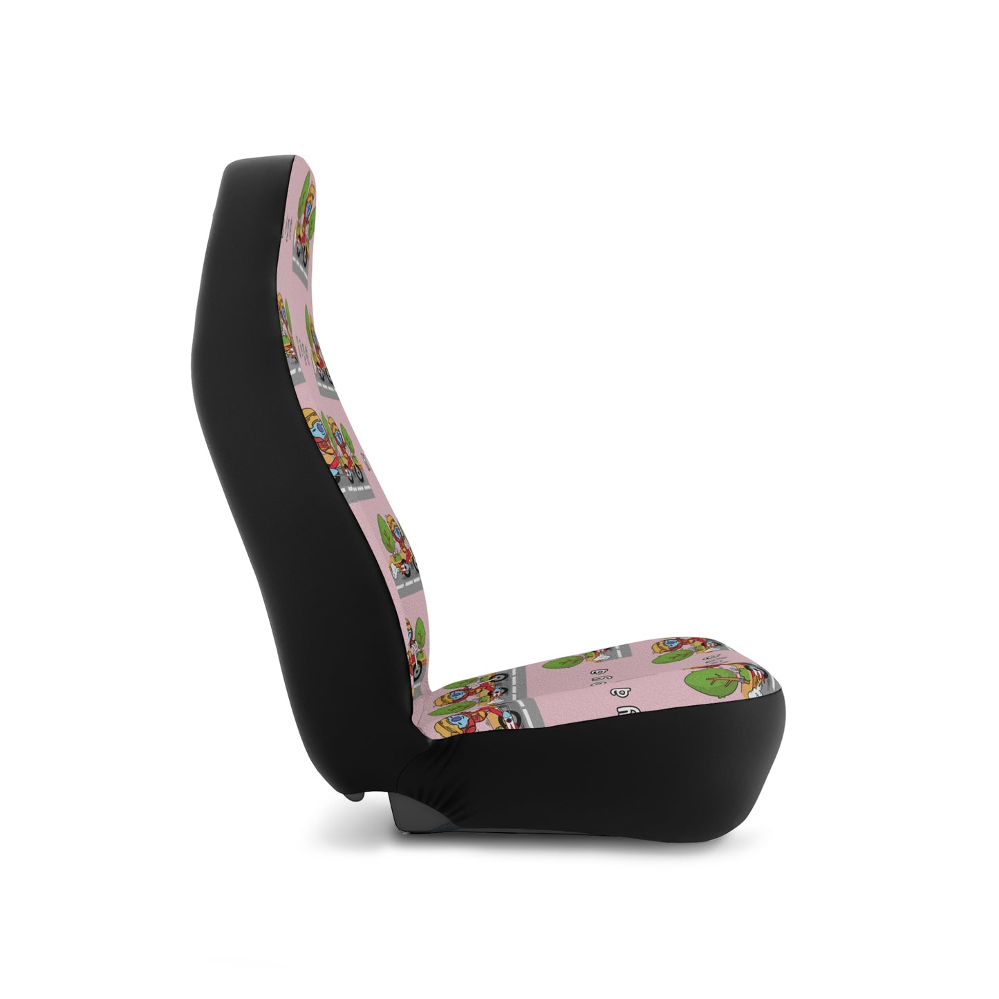 BT21 Koya Pink Car Seat Cover Pattern Design - Identical Set of 2