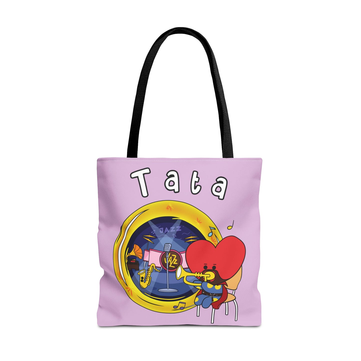BT21 Tata Purple Tote Bag Single Design