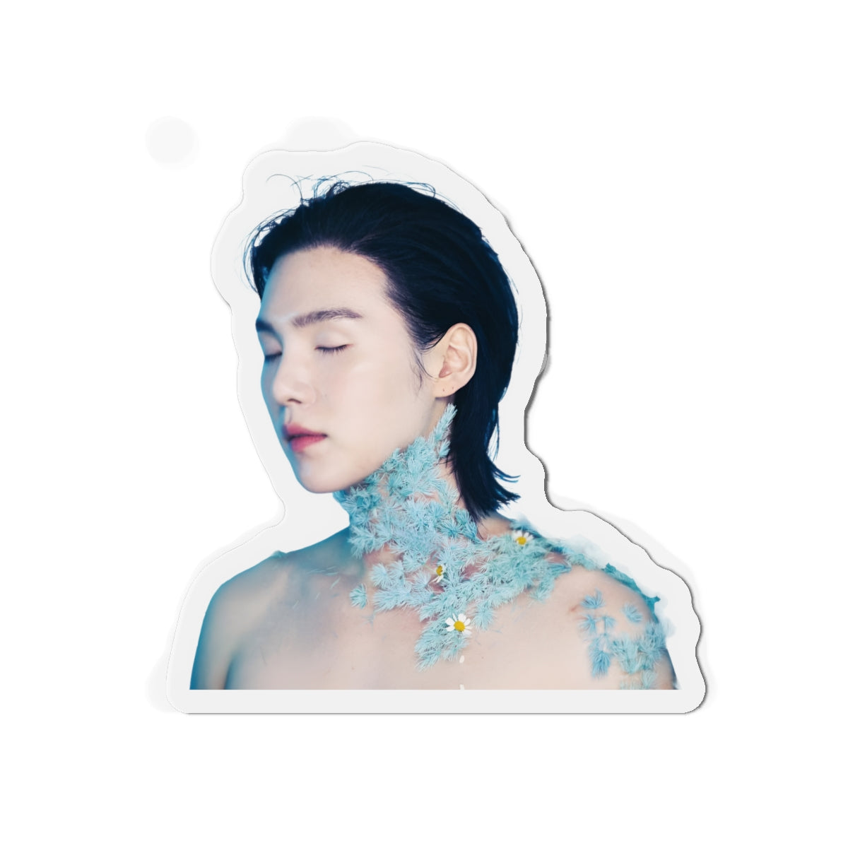 Yoongi Covered in Flowers August D D-Day Album Magnet