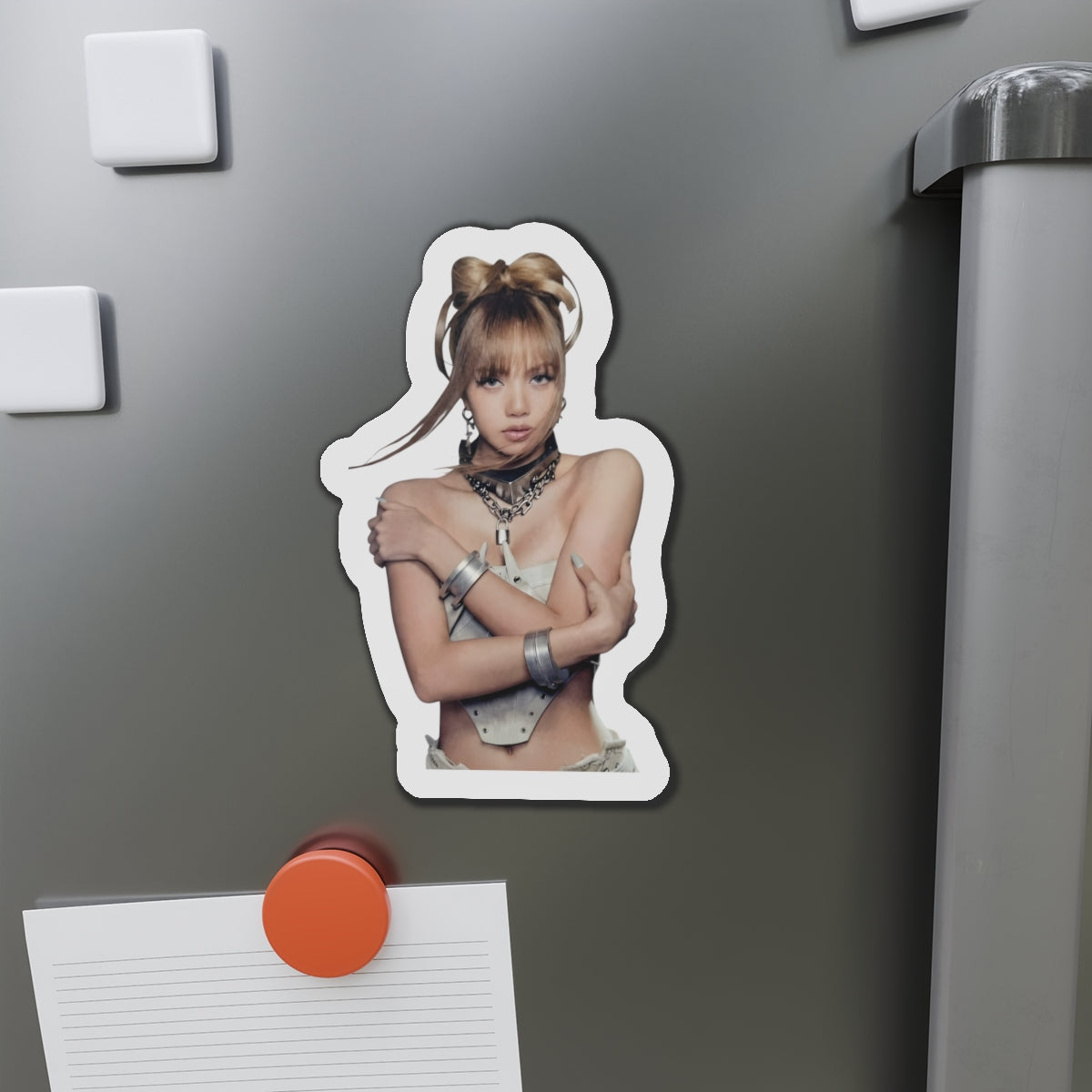 Lalisa Manoban Blackppink Gift for Lisa Fans Lillies Magnet Design 3