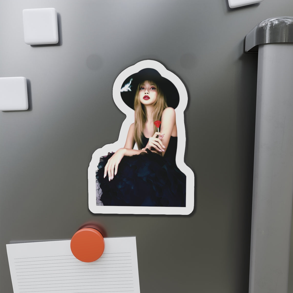 Lalisa Manoban Blackppink Gift for Lisa Fans Lillies Magnet Design 11
