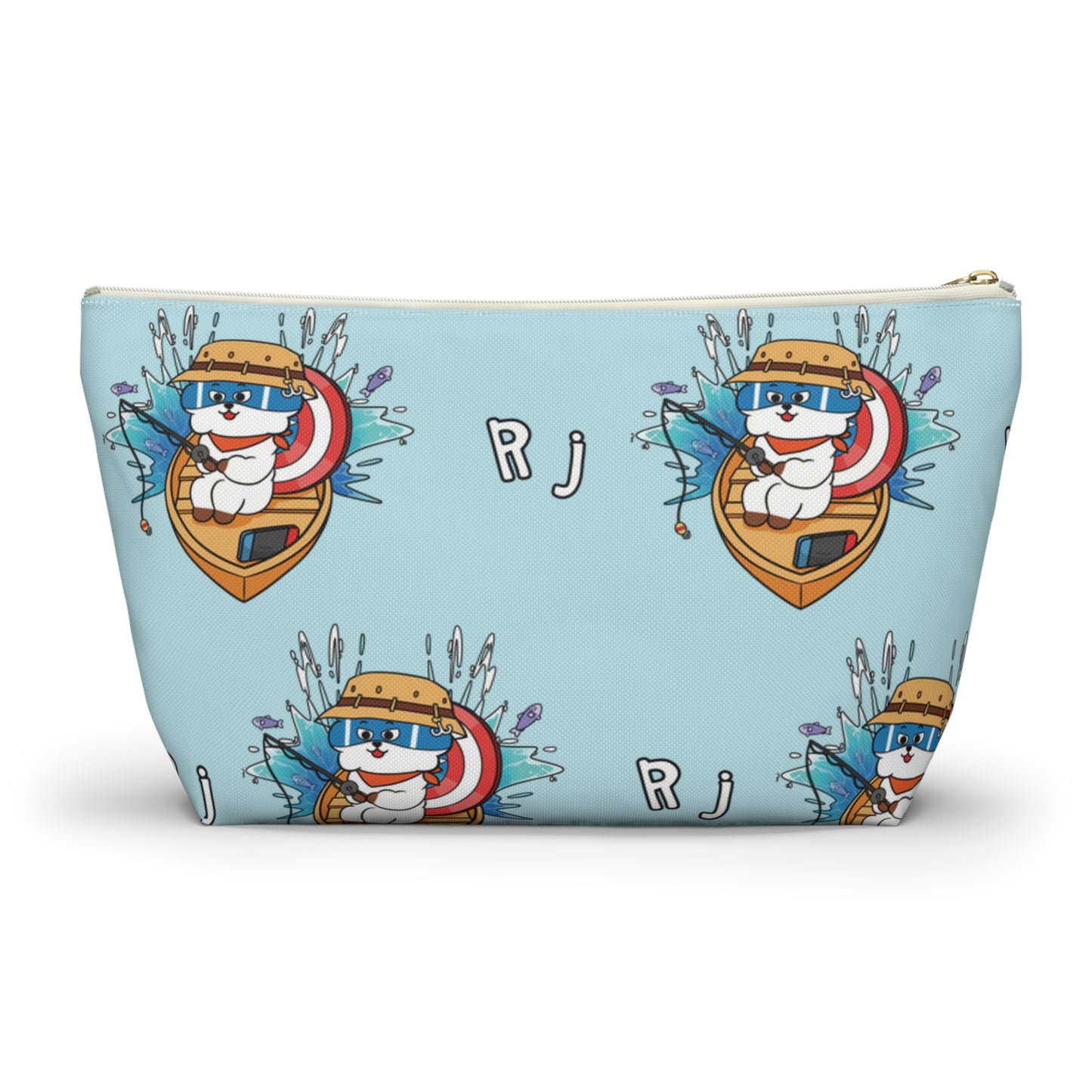BT21 RJ Blue Pattern Travel Bag