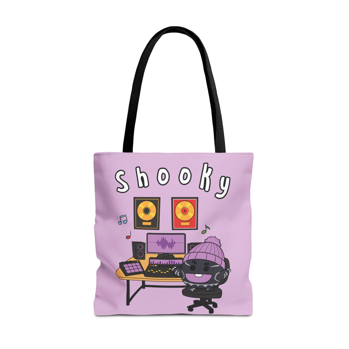 BT21 Shooky Purple Tote Bag Single Design