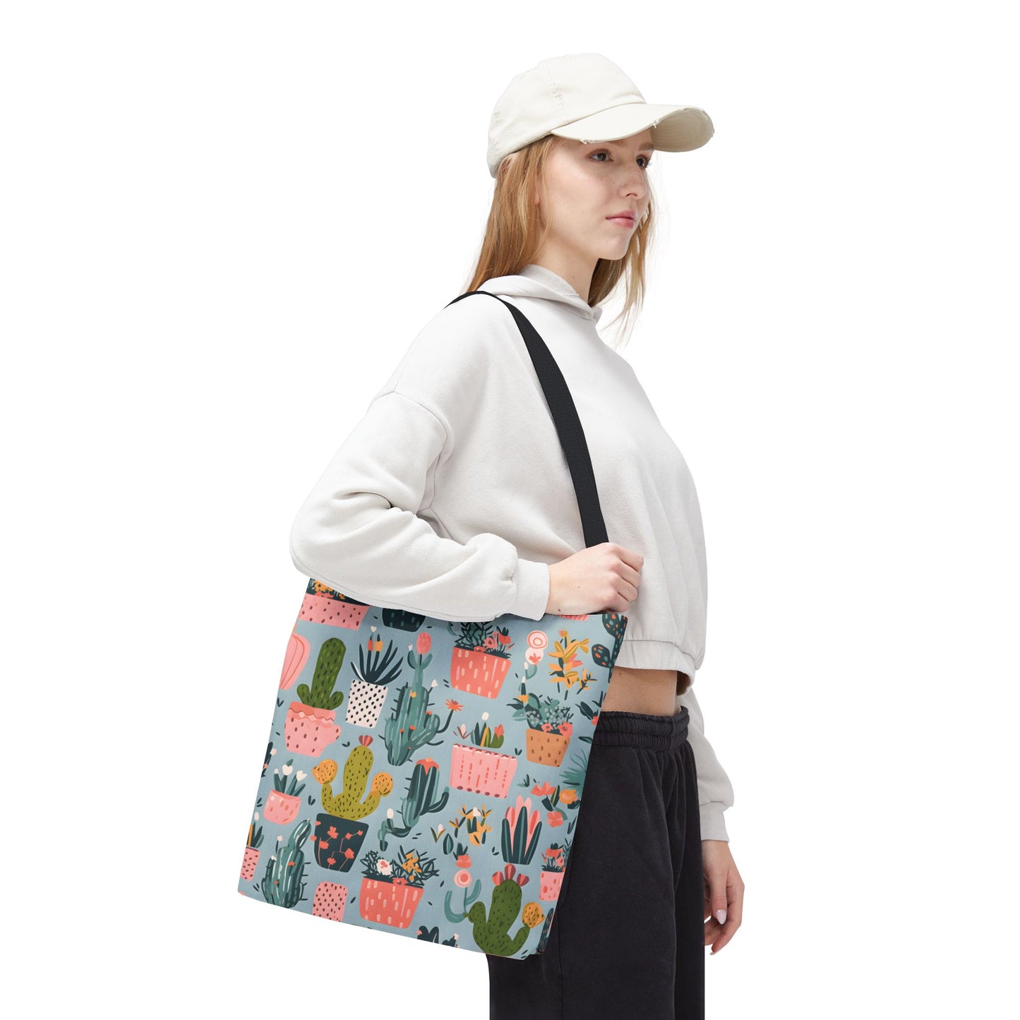 Cactus Pattern Tote Bag Design 3