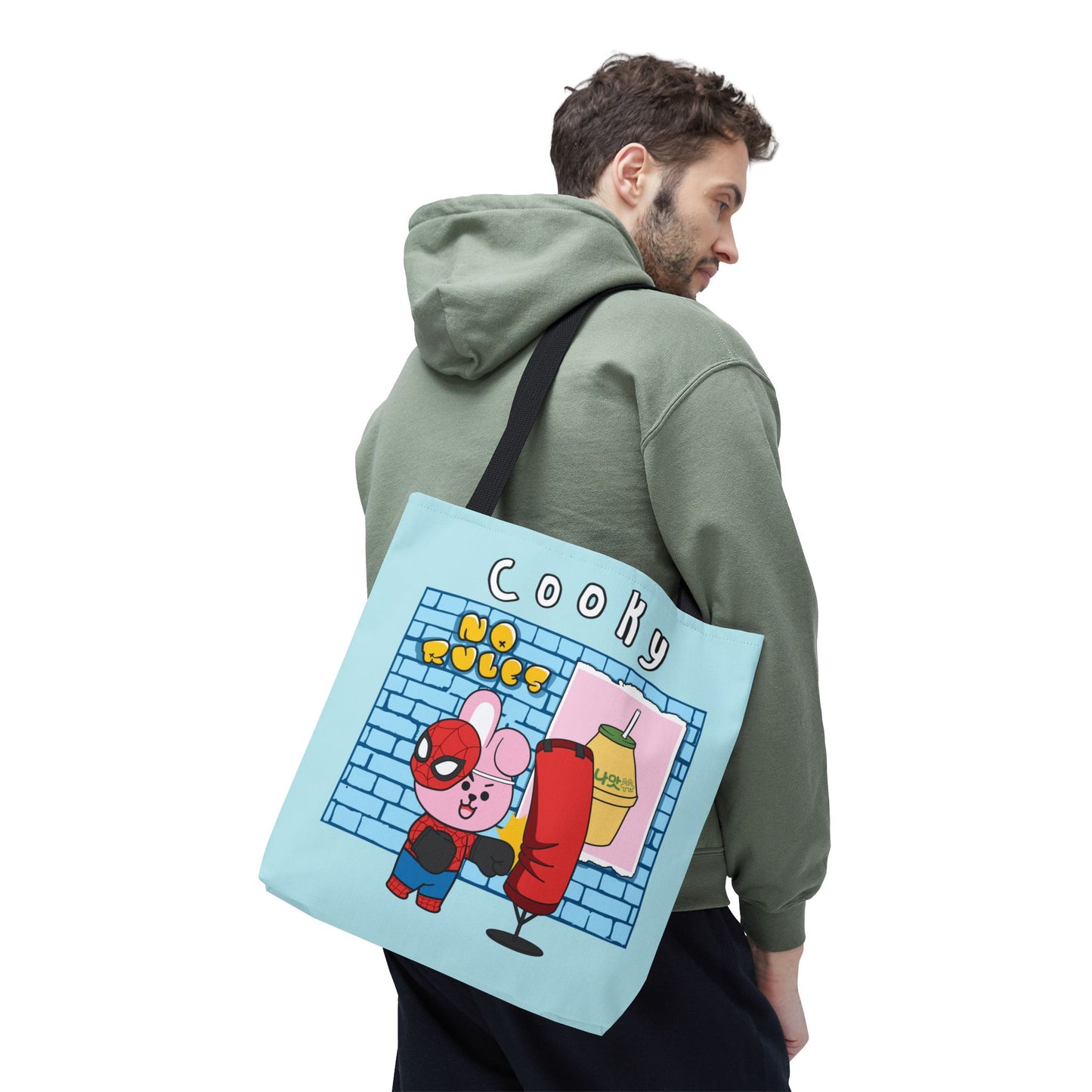 BT21 Cooky Blue Tote Bag Single Design