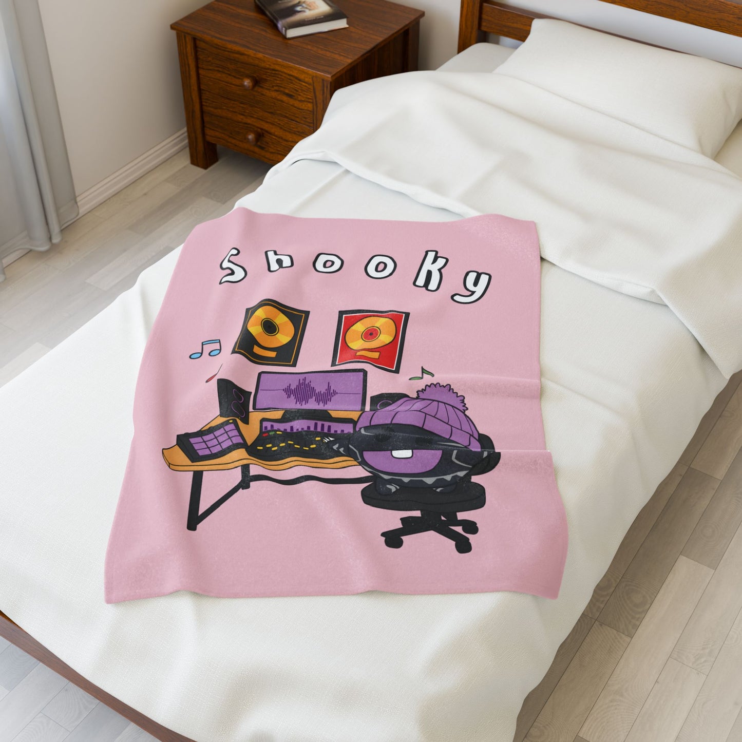 Pink Shooky Blanket - BT21 Single Design