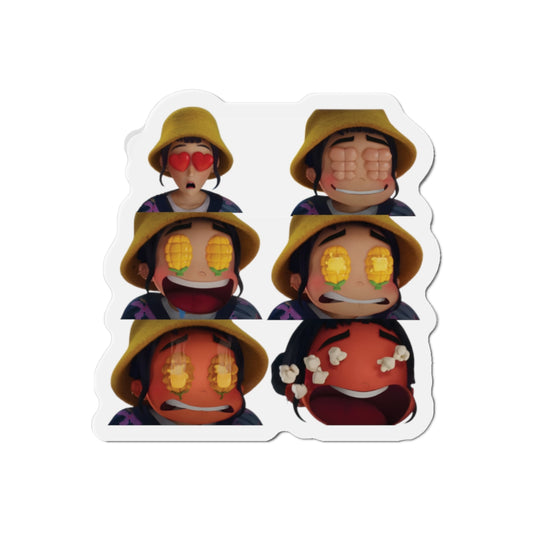 Kpop Demon Hunters Huntrix Zoey Popcorn Eyes Sequence Magnet