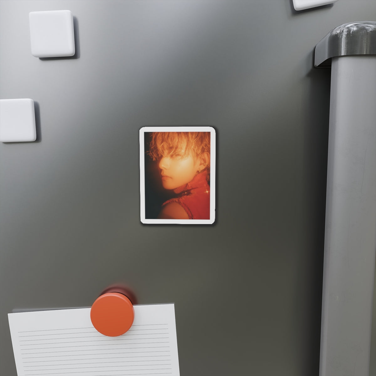 BTS Kim Taehyung Layover Album Photoshoot Red Outfit Magnet
