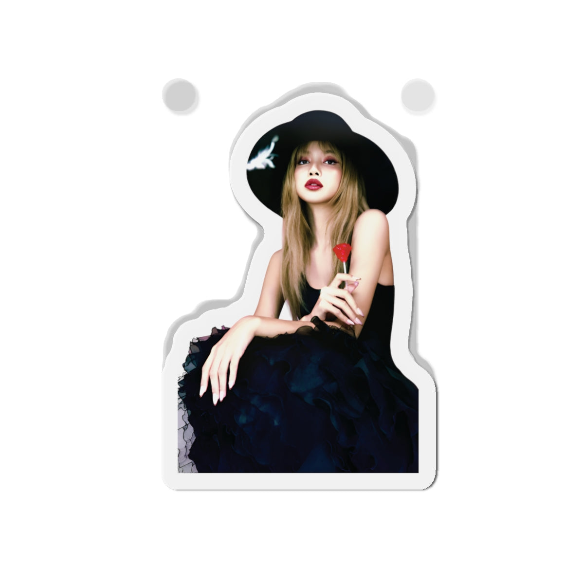 Lalisa Manoban Blackppink Gift for Lisa Fans Lillies Magnet Design 11