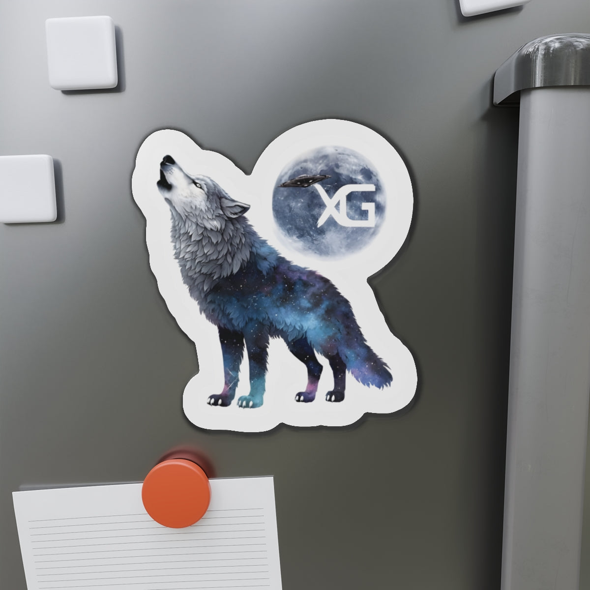 XG Alphaz Merch Wolf Howling at the Moon Magnet
