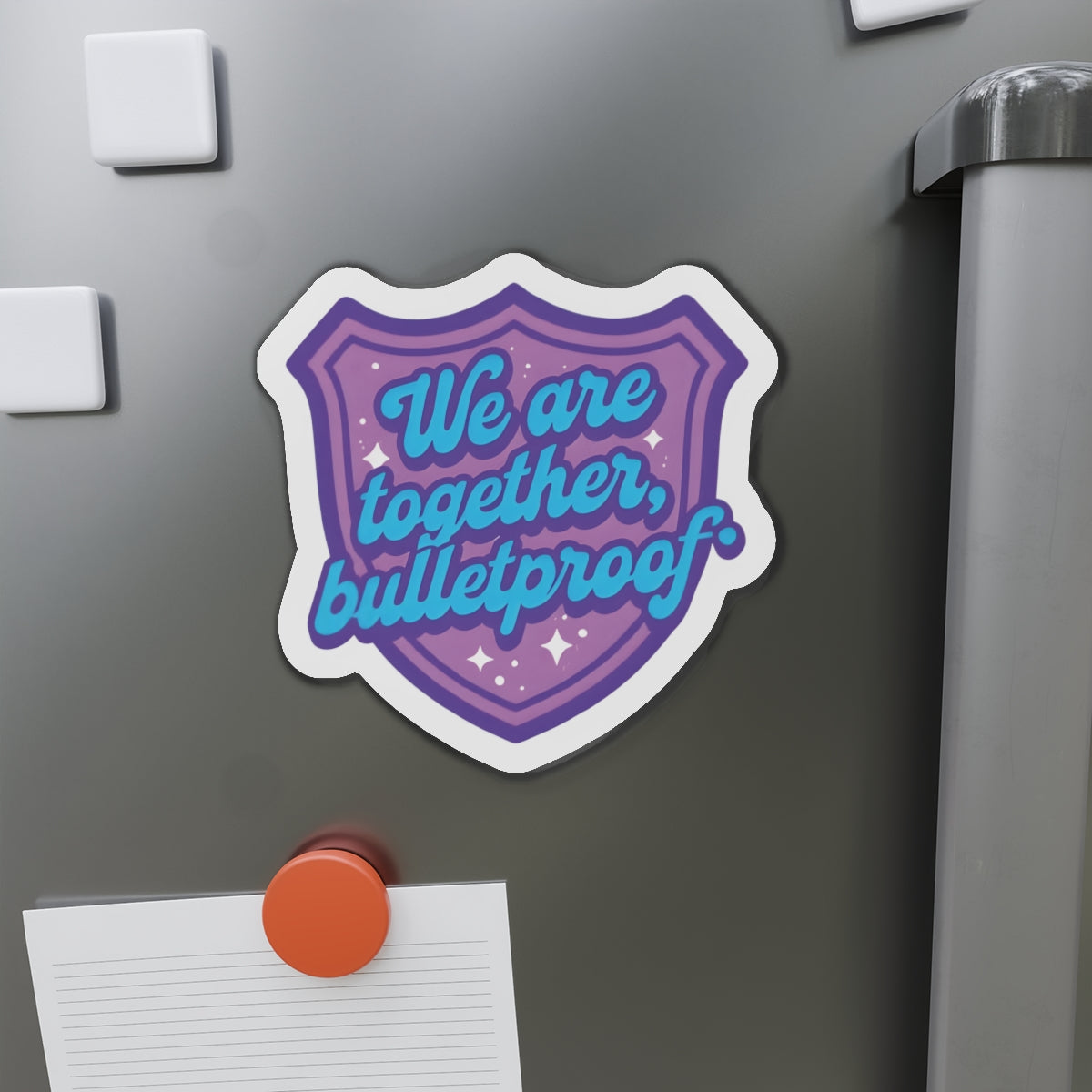 We Are Together Bulletproof Shield Magnet BTS Member Magnet