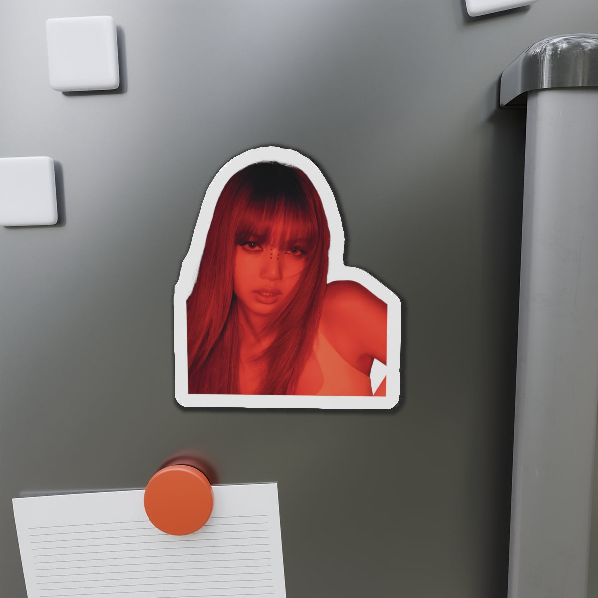 Lalisa Manoban Blackppink Gift for Lisa Fans Lillies Magnet Design 4