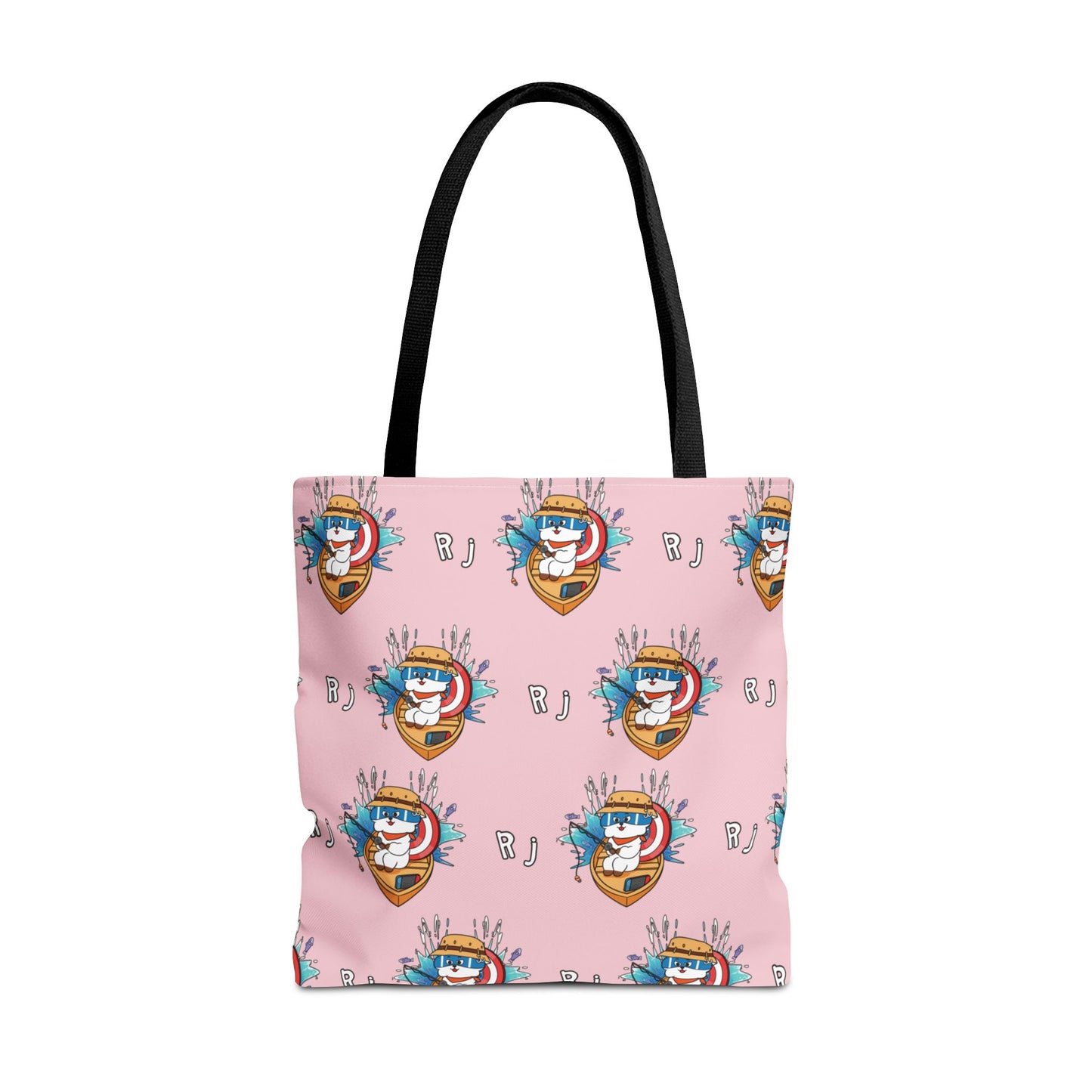 BT21 RJ Pink Tote Bag Pattern Design