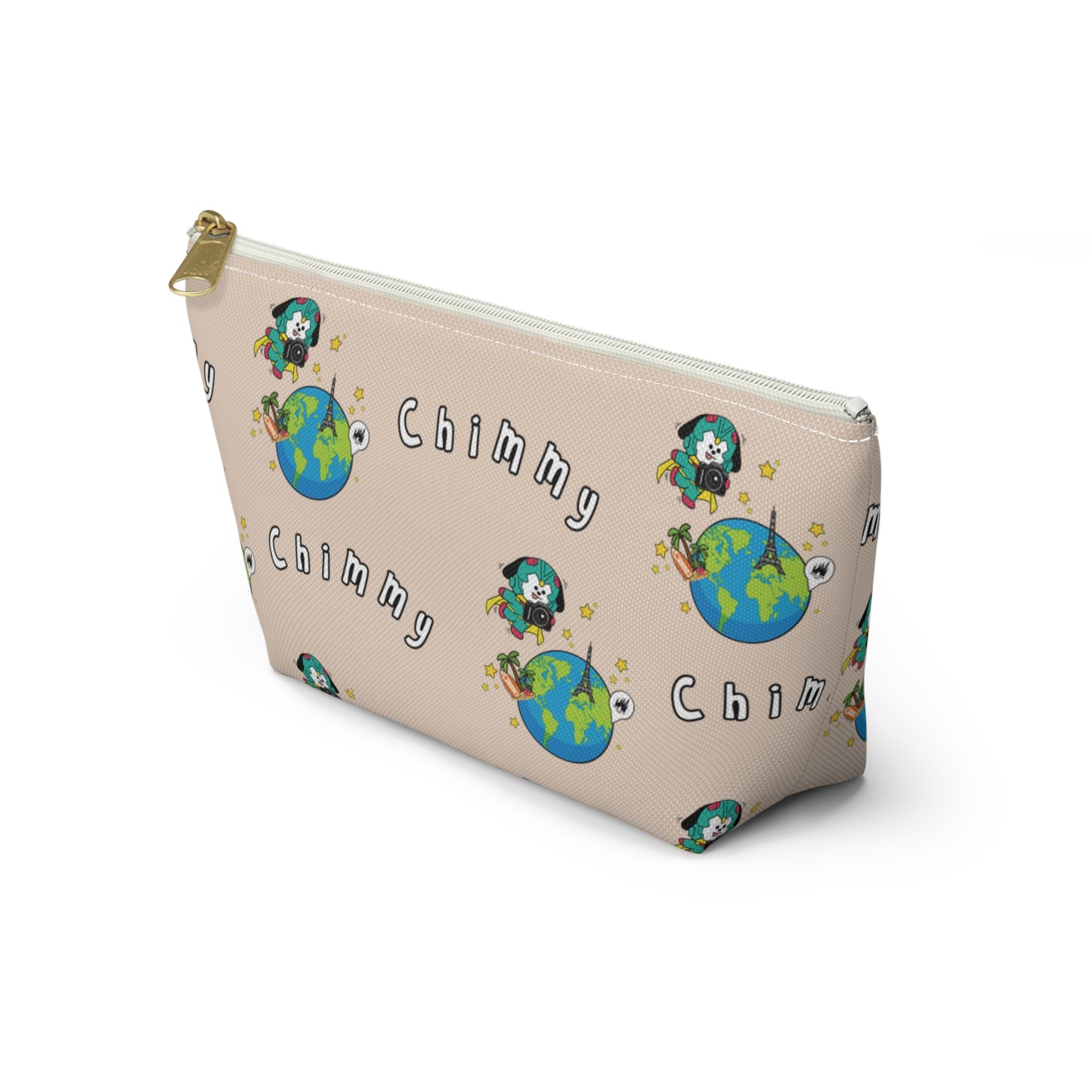 BT21 Chimmy Beige Pattern Travel Bag