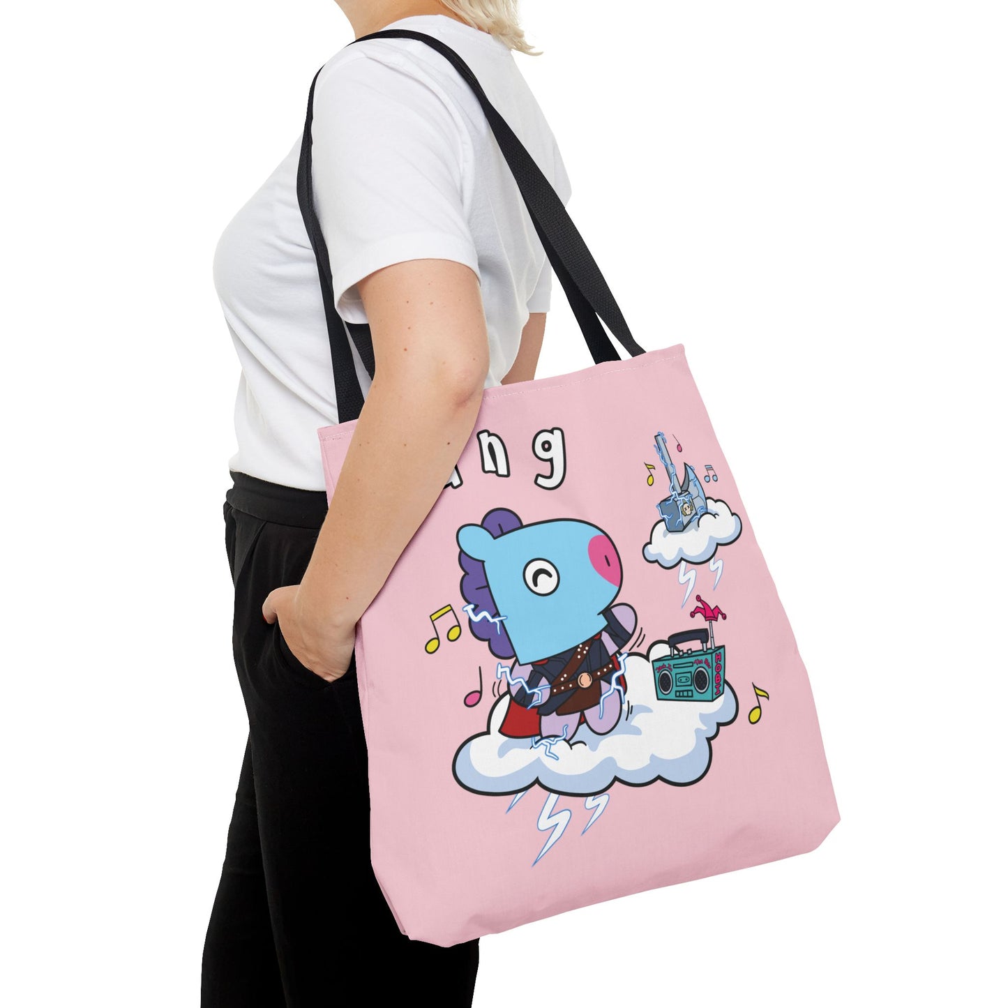 BT21 Mang Pink Tote Bag Single Design
