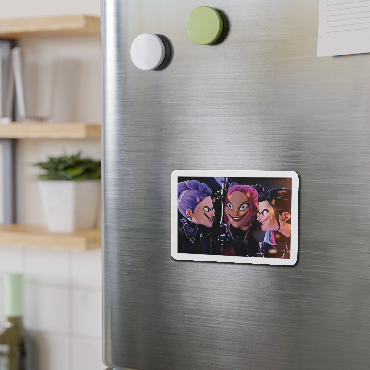 Kpop Demon Hunters Huntrix Rumi Mira Zoey Scheming Against Saja Boys Meme Magnet