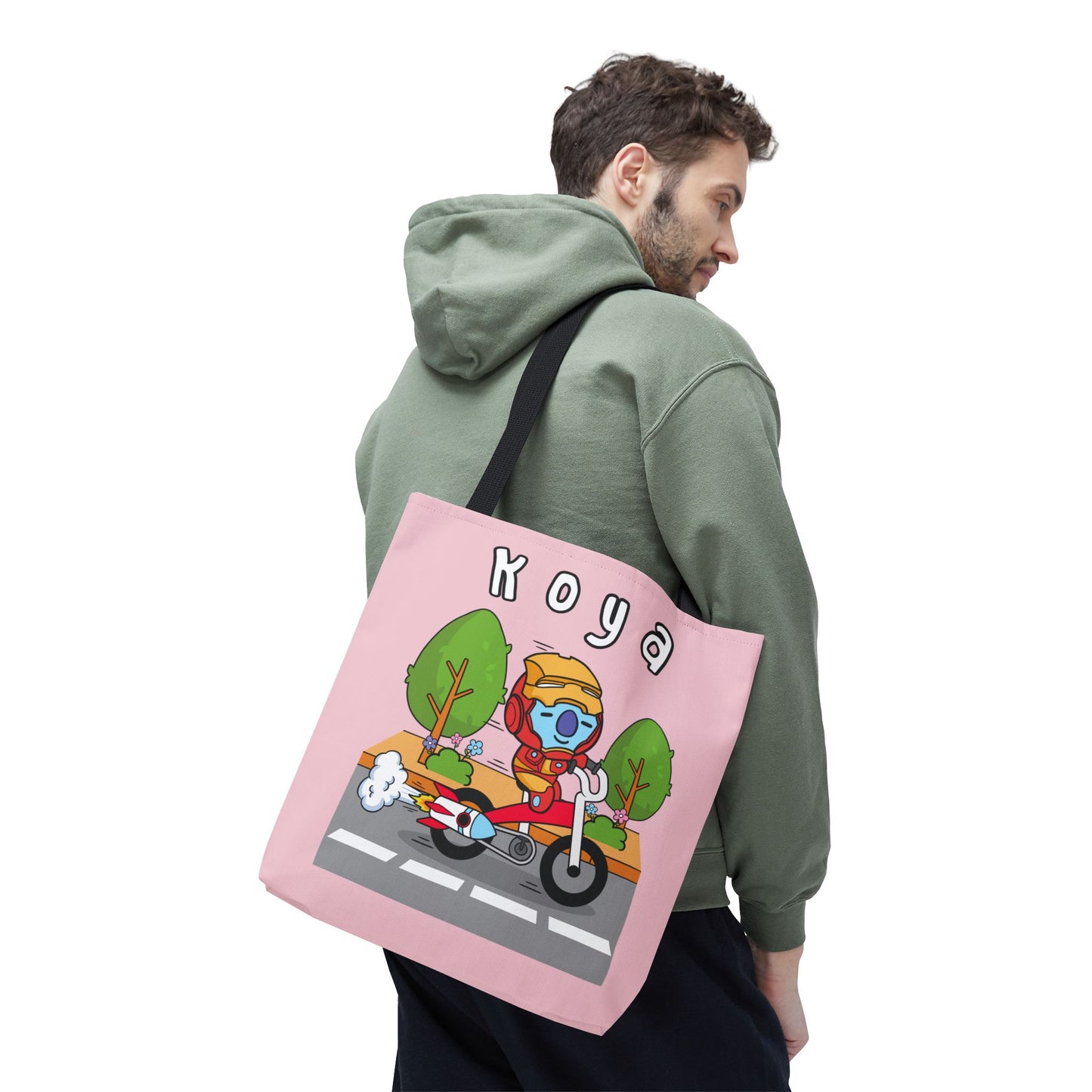 BT21 Koya Pink Tote Bag Single Design