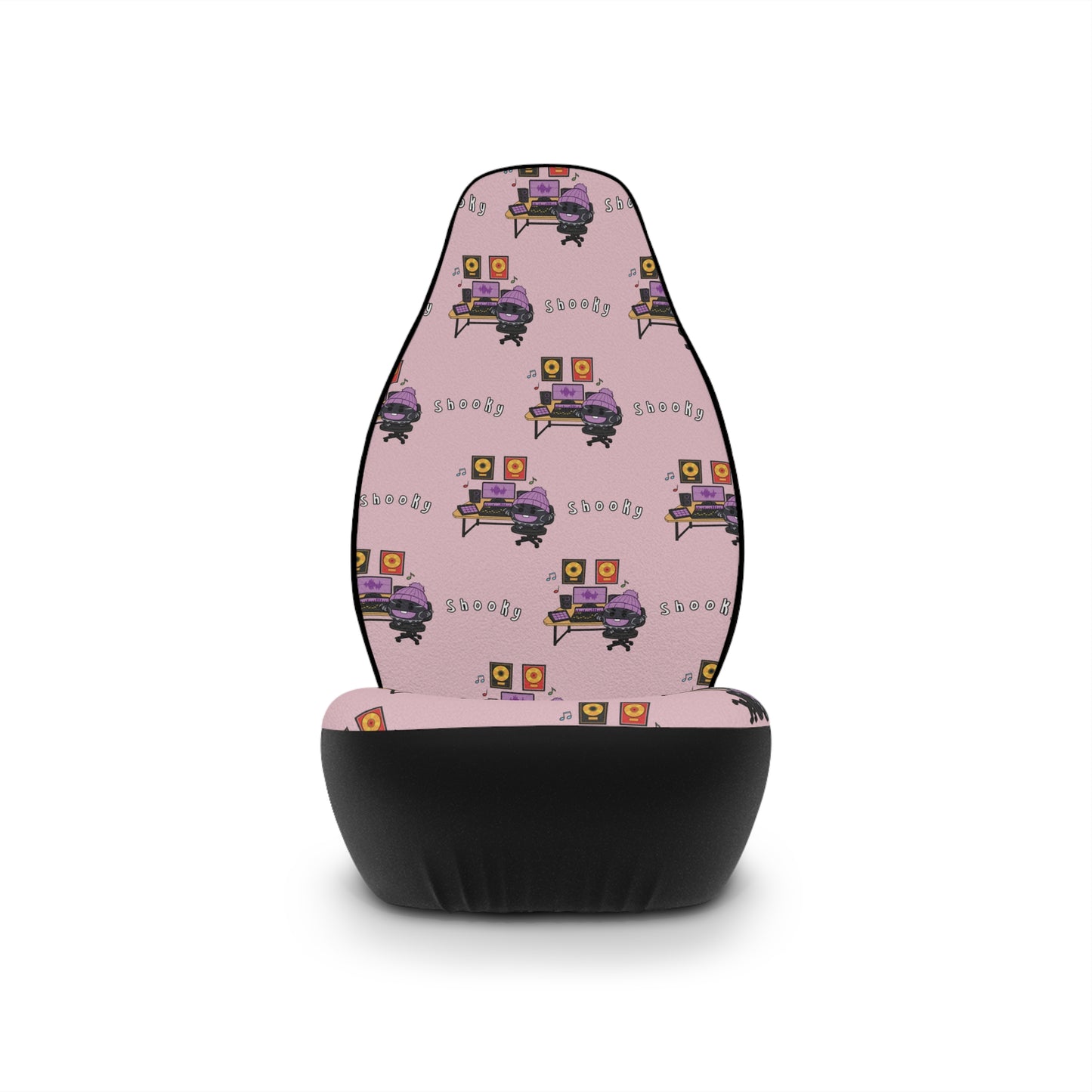 BT21 Shooky Pink Car Seat Cover Pattern Design - Identical Set of 2