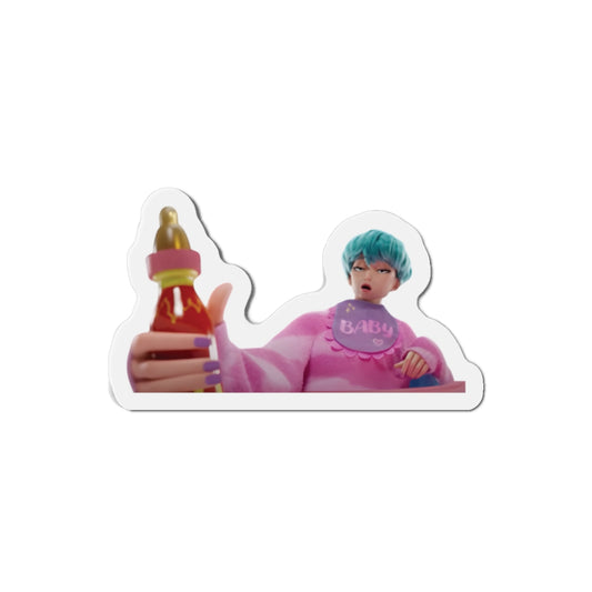 Kpop Demon Hunters Saja Boys Baby Hot Sauce Challenge Magnet