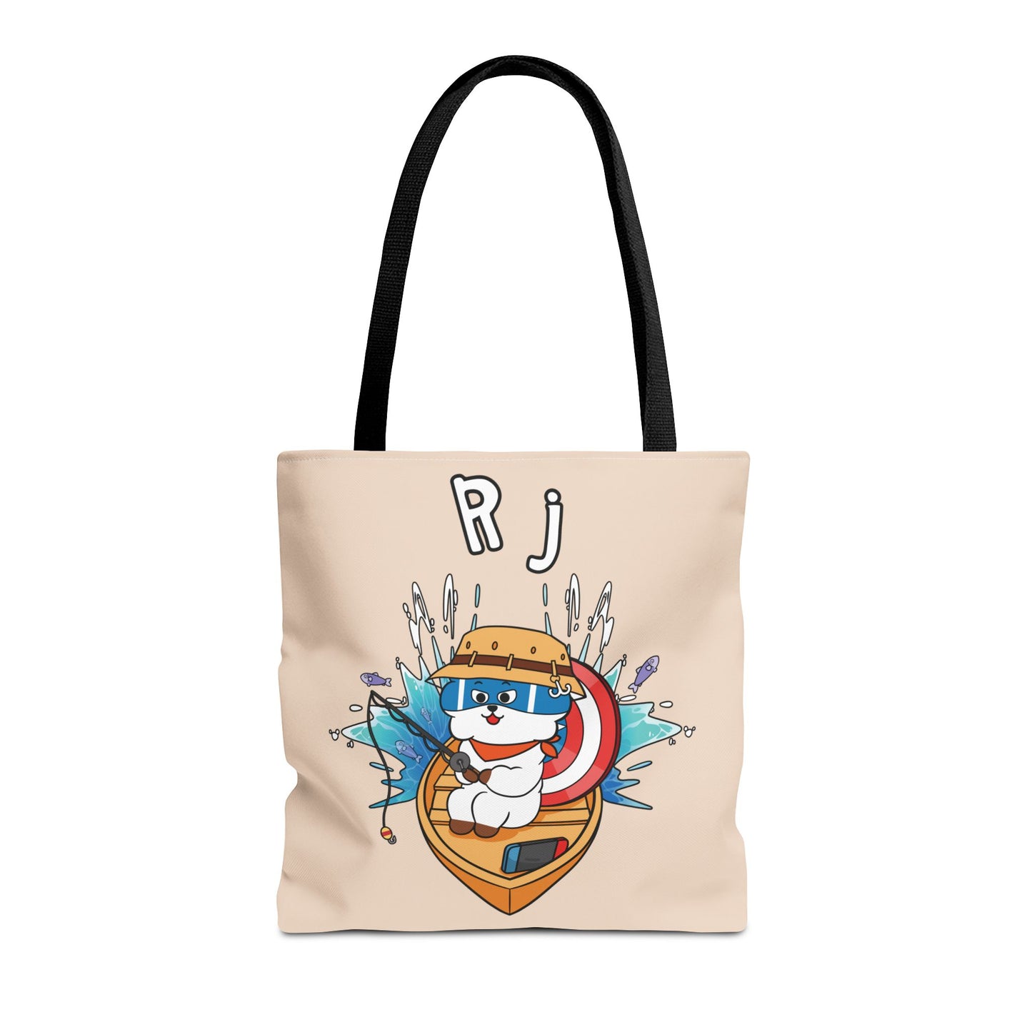 BT21 RJ Beige Tote Bag Single Design