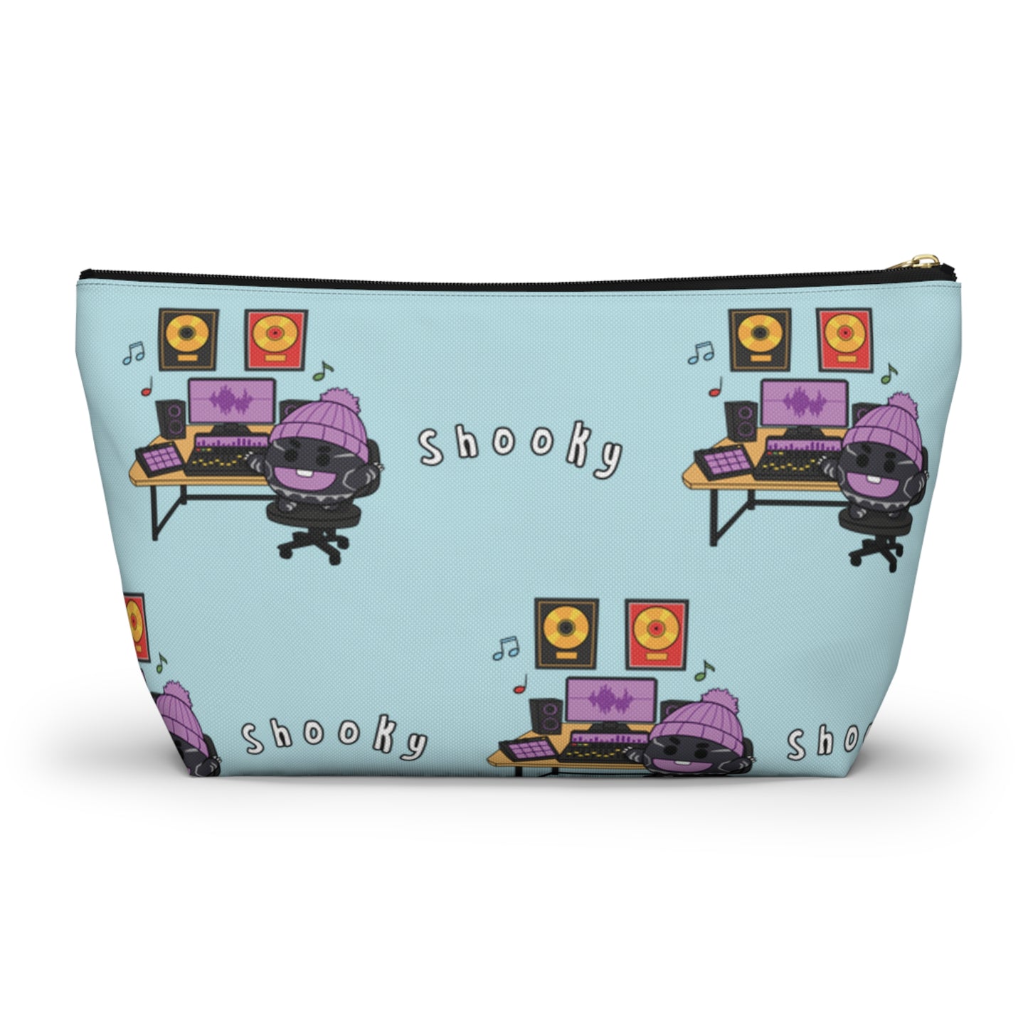 BT21 Shooky Blue Pattern Travel Bag