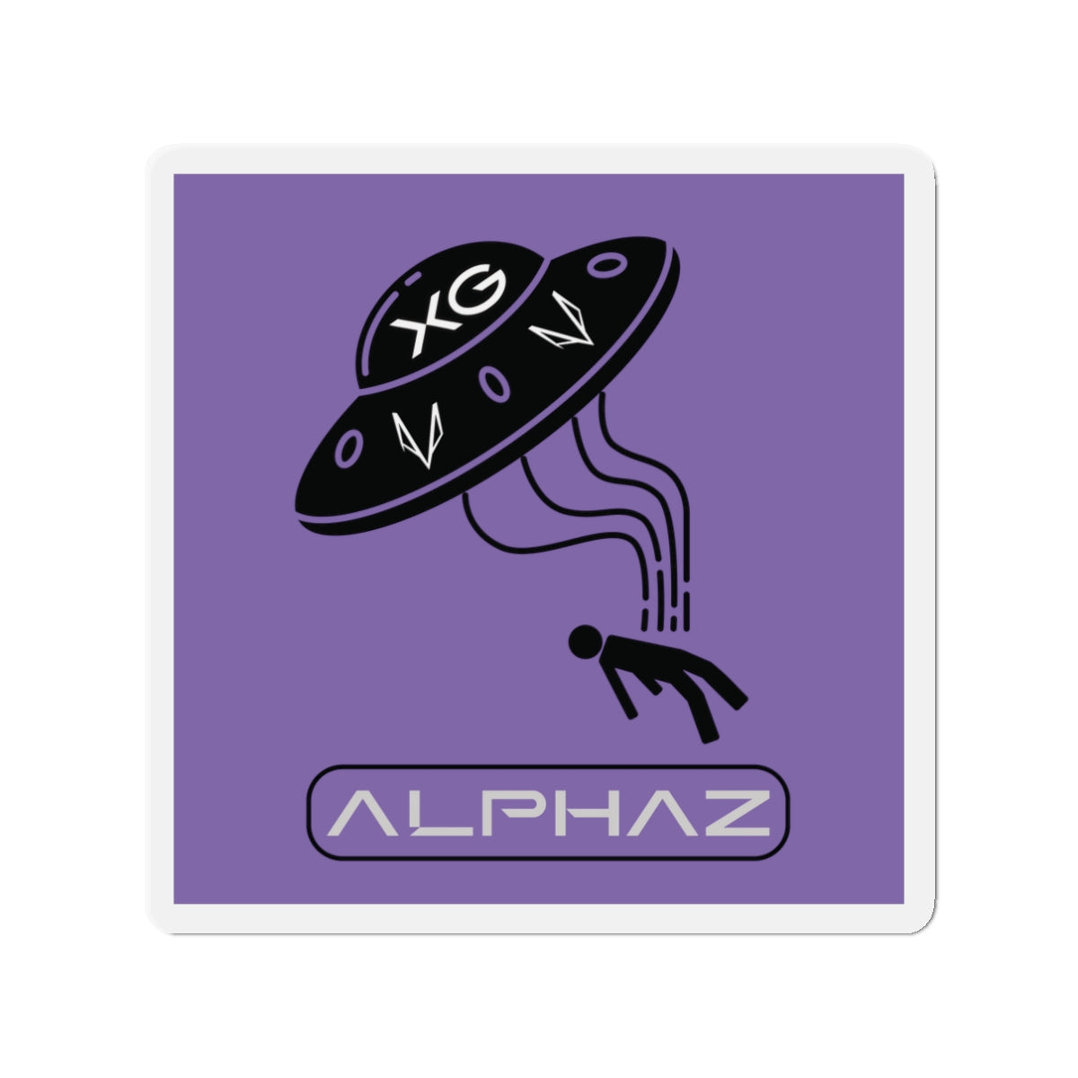 Purple XG Harvey Spaceship Magnet