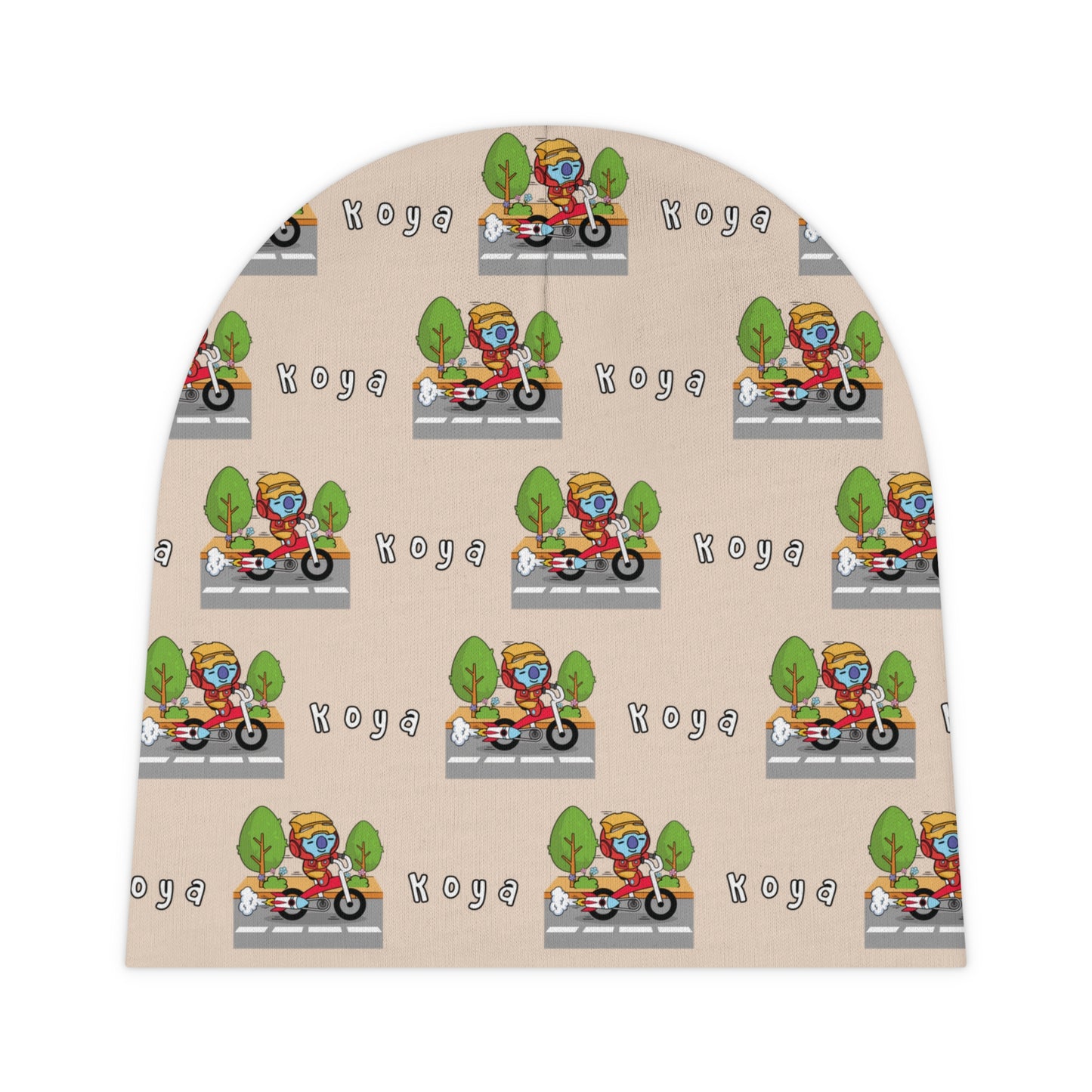 BT21 Koya Beige Baby Beanie Pattern