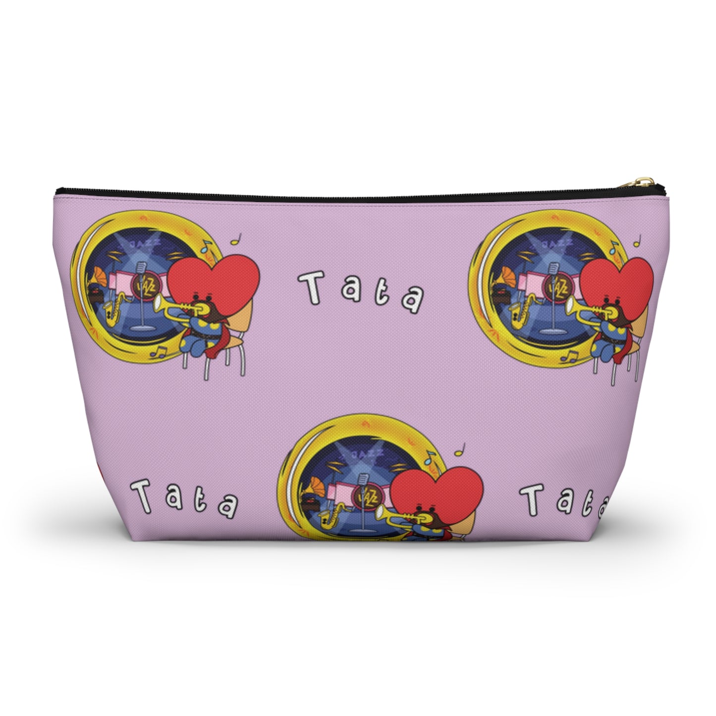 BT21 Tata Purple Pattern Travel Bag